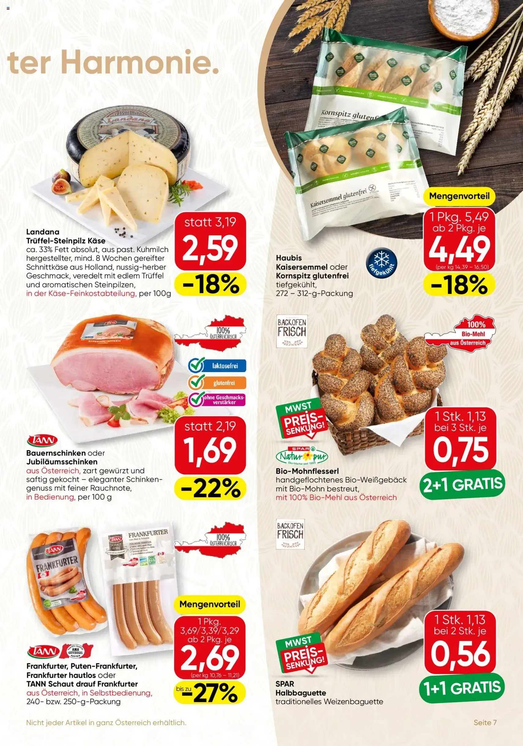 SPAR Gourmet Flugblatt - Gültiger Prospekt ab 08.10.2026, Seite 7 von insgesamt 12