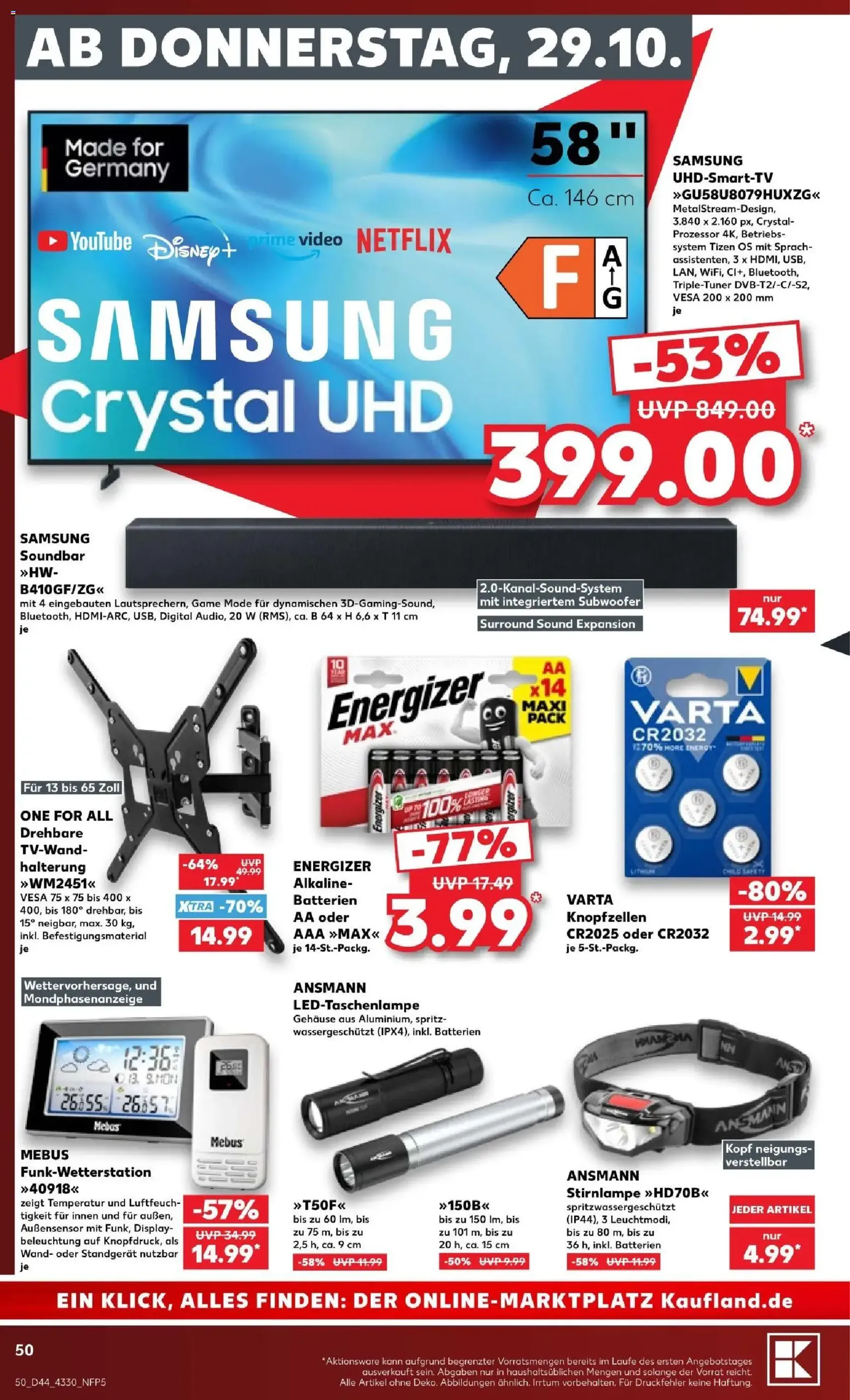 Kaufland Prospekt - Gültiger Prospekt ab 26.10.2026, Seite 50 von insgesamt 76