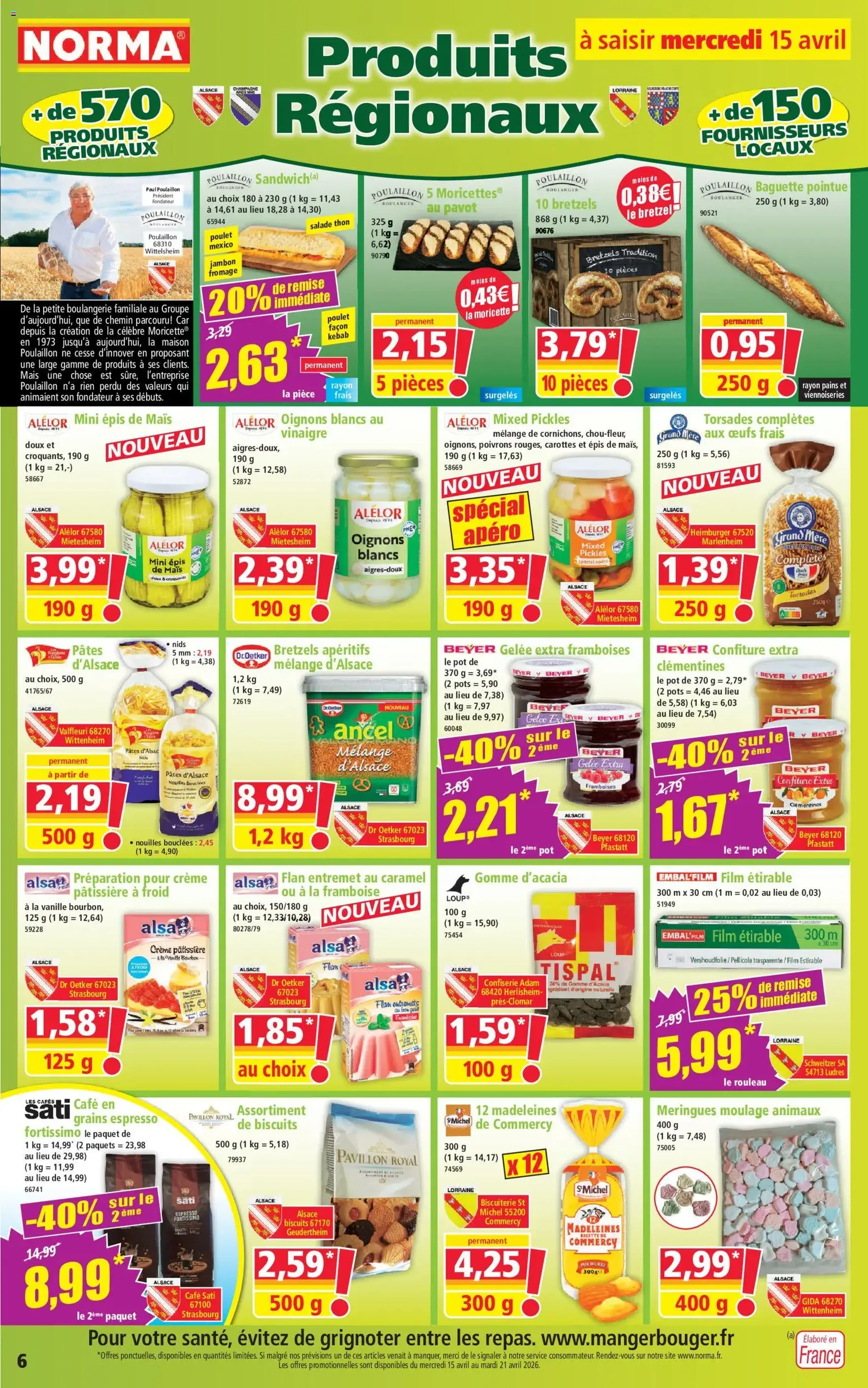 Norma catalogue - brochure valable à partir du 15/04/2026, page 6 sur 14