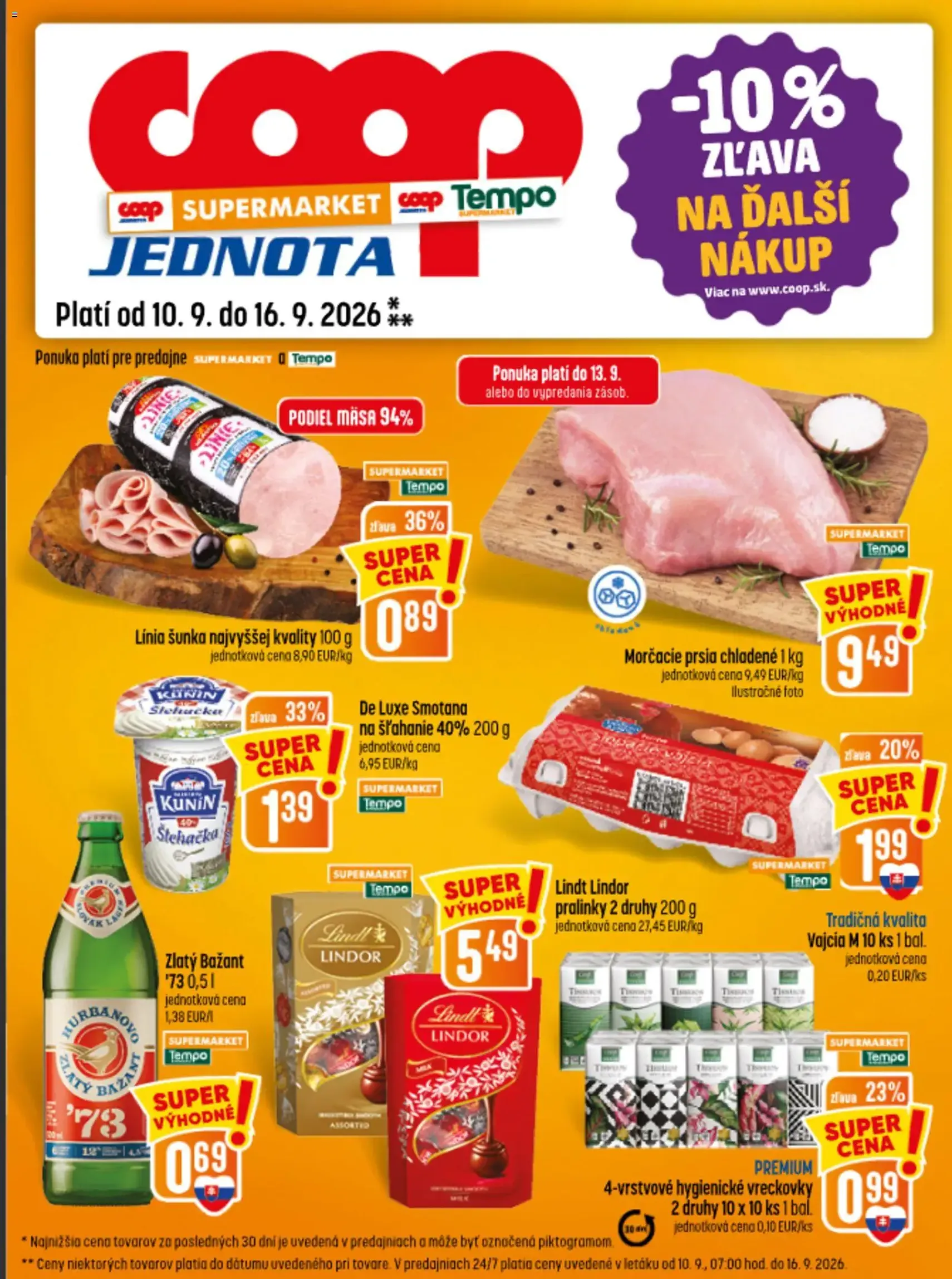COOP Jednota leták - platný leták od 10.09.2026 strana 15 z 32
