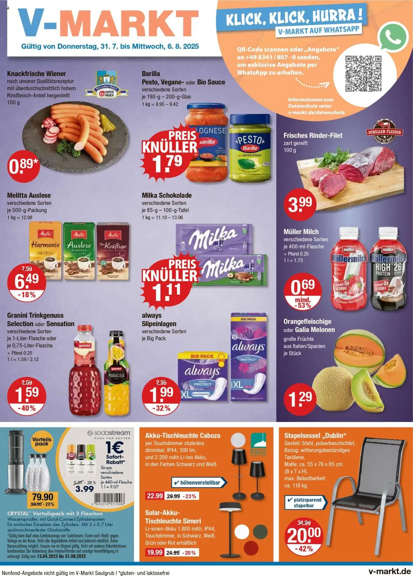 V-Markt - Hallertau/Oberpfalz - Gültiger Prospekt ab 31.07.2025, Seite 1 von insgesamt 22 V-Markt - Hallertau/Oberpfalz - Gültiger Prospekt ab 31.07.2025, Seite 1 von insgesamt 22