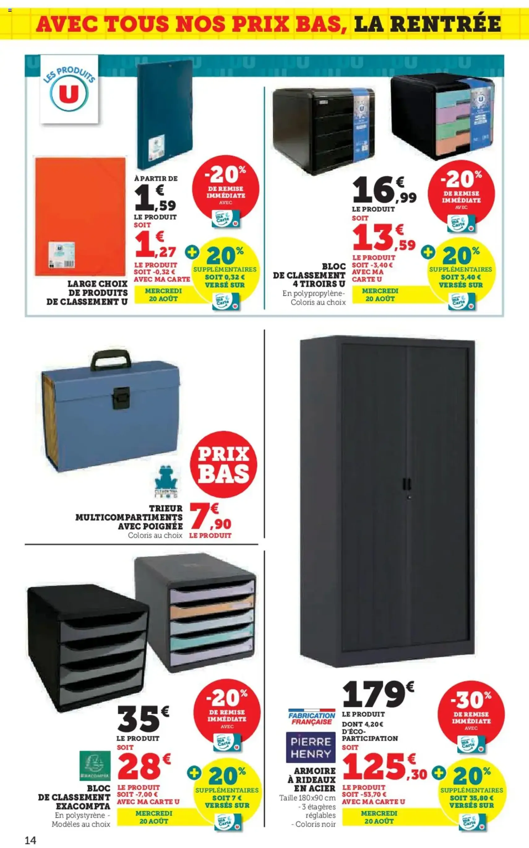 Hyper U catalogue - brochure valable à partir du 12/08/2025, page 14 sur 96 Hyper U catalogue - brochure valable à partir du 12/08/2025, page 14 sur 96