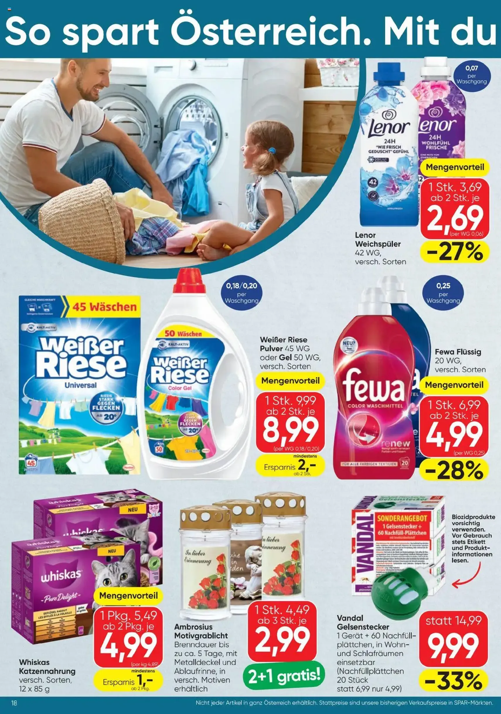 Spar Flugblatt - Gültiger Prospekt ab 31.07.2025, Seite 18 von insgesamt 20 Spar Flugblatt - Gültiger Prospekt ab 31.07.2025, Seite 18 von insgesamt 20