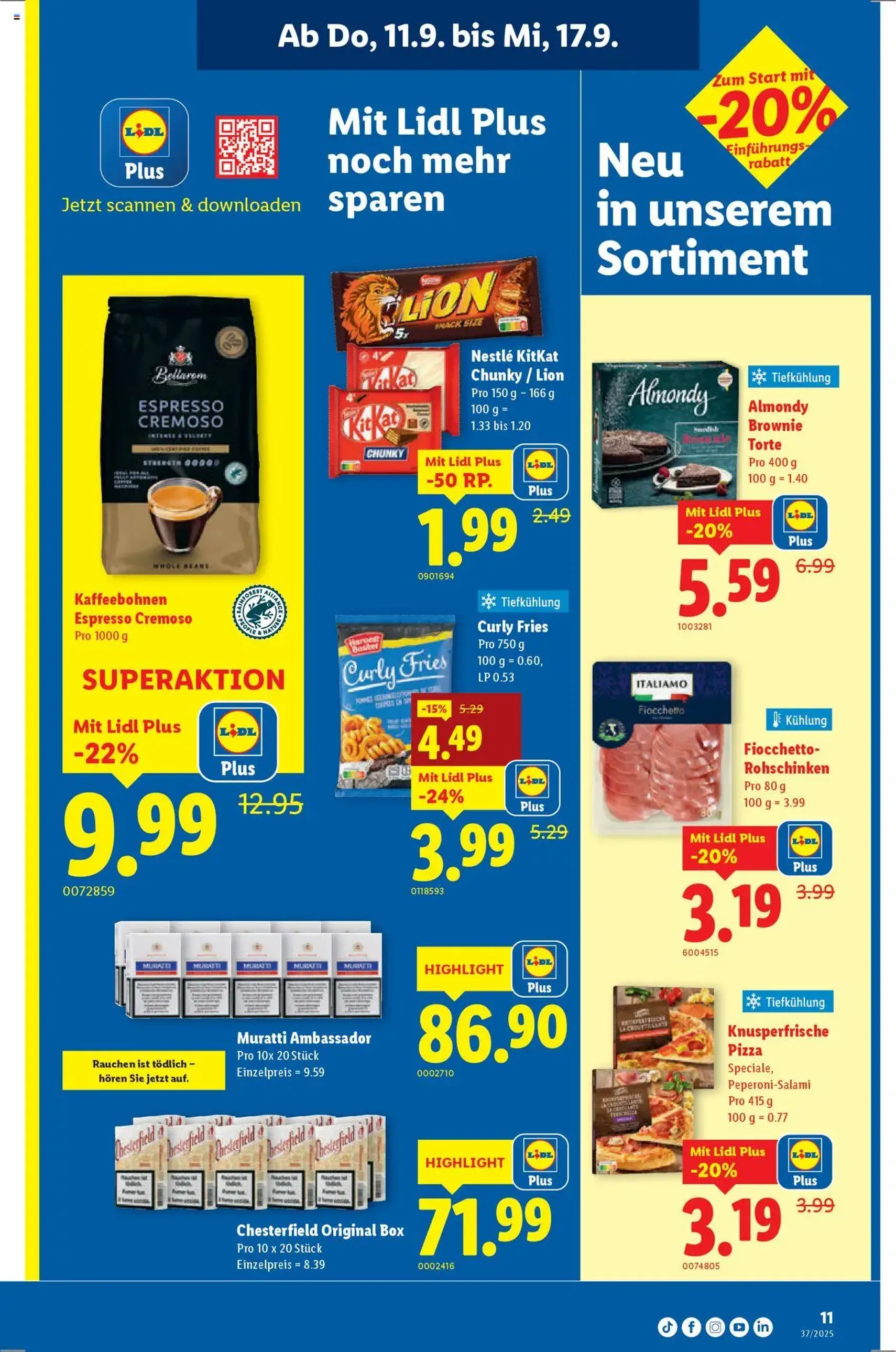 Lidl Aktionen - Gültiger Prospekt ab 11.09.2025, Seite 11 von insgesamt 40 Lidl Aktionen - Gültiger Prospekt ab 11.09.2025, Seite 11 von insgesamt 40