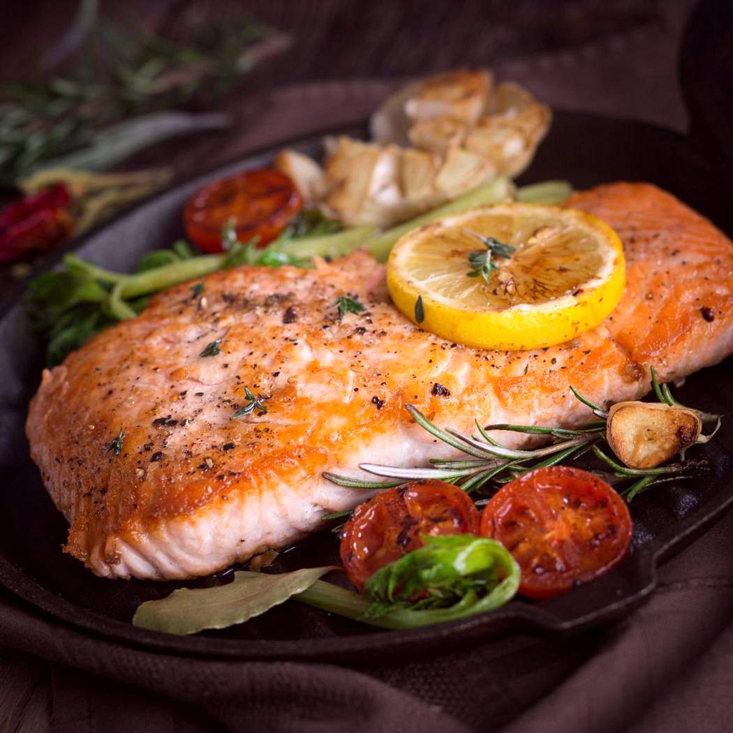 Salmone grigliato al forno