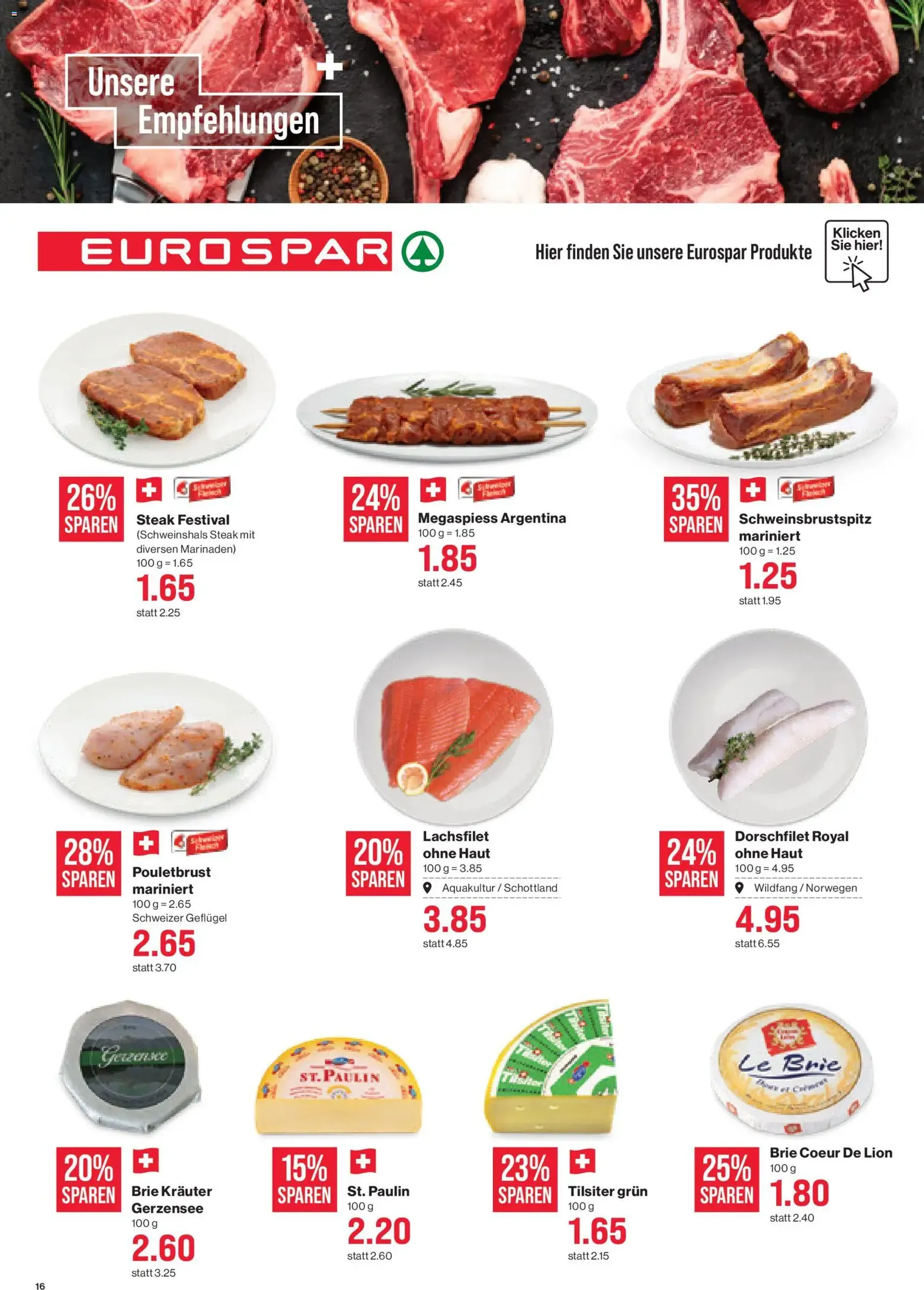 SPAR aktionen - Gültiger Prospekt ab 20.08.2026, Seite 16 von insgesamt 17