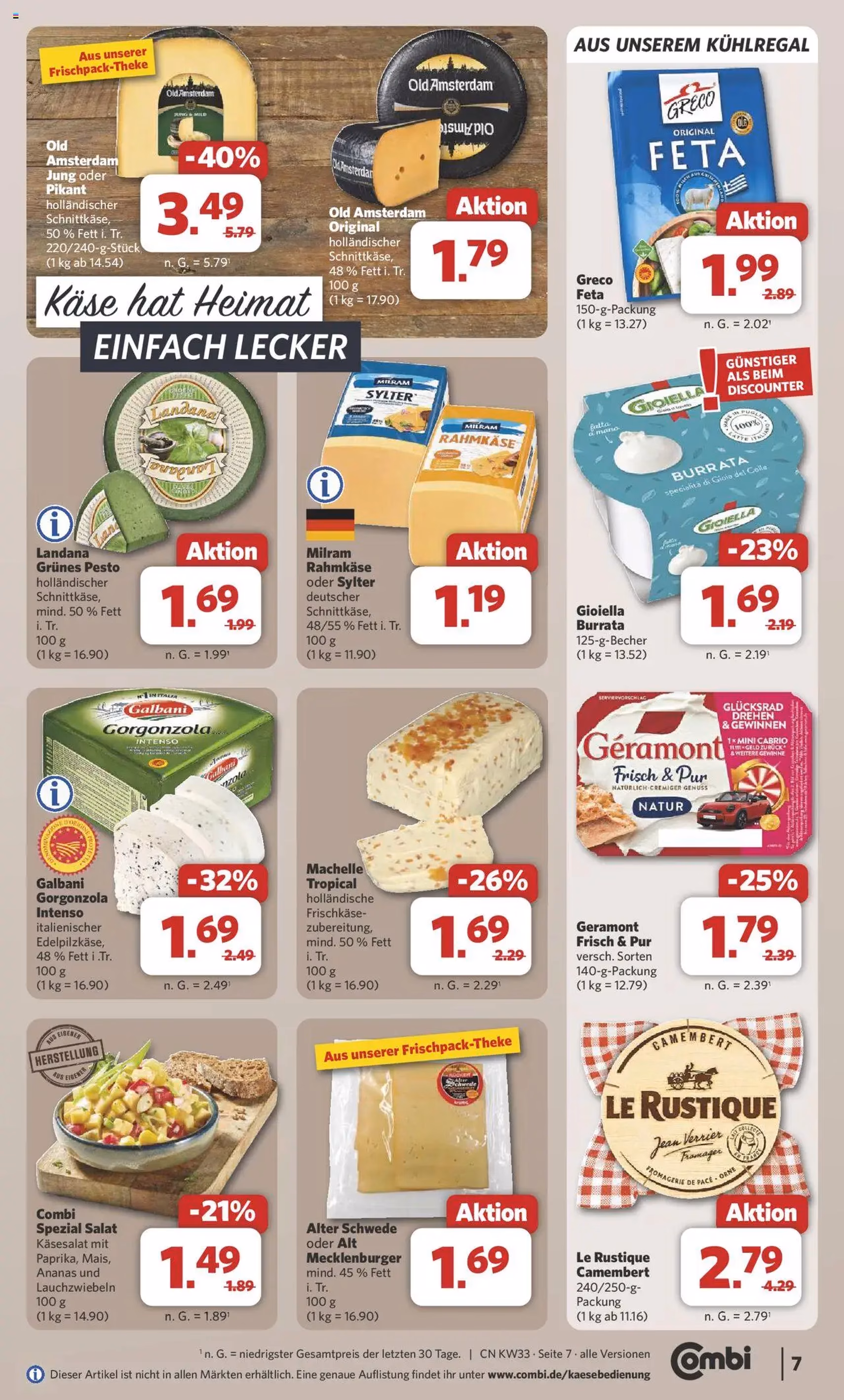 Combi Prospekt - Gültiger Prospekt ab 11.08.2025, Seite 7 von insgesamt 32 Combi Prospekt - Gültiger Prospekt ab 11.08.2025, Seite 7 von insgesamt 32