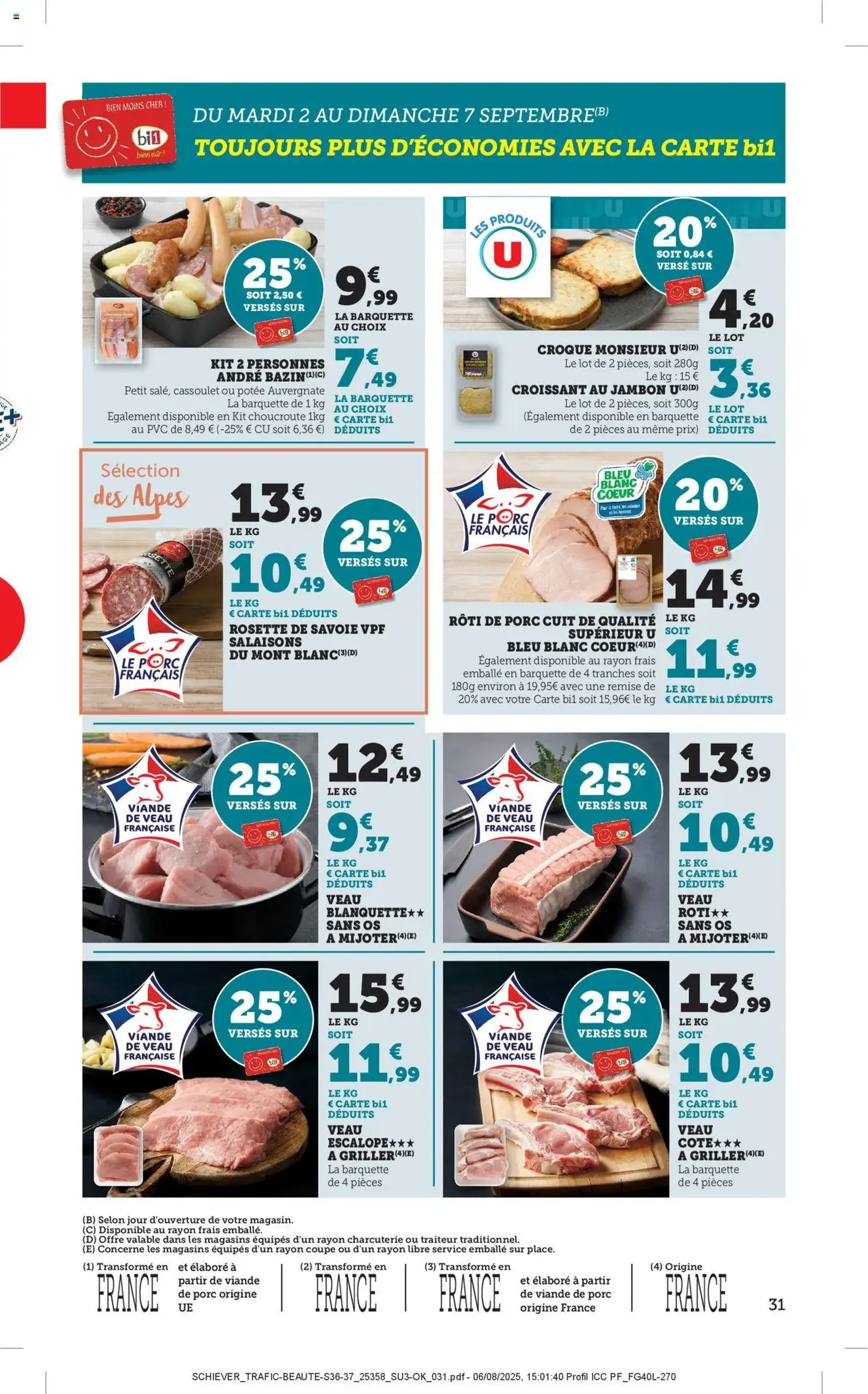 Bi1 catalogue - brochure valable à partir du 01/09/2025, page 31 sur 40