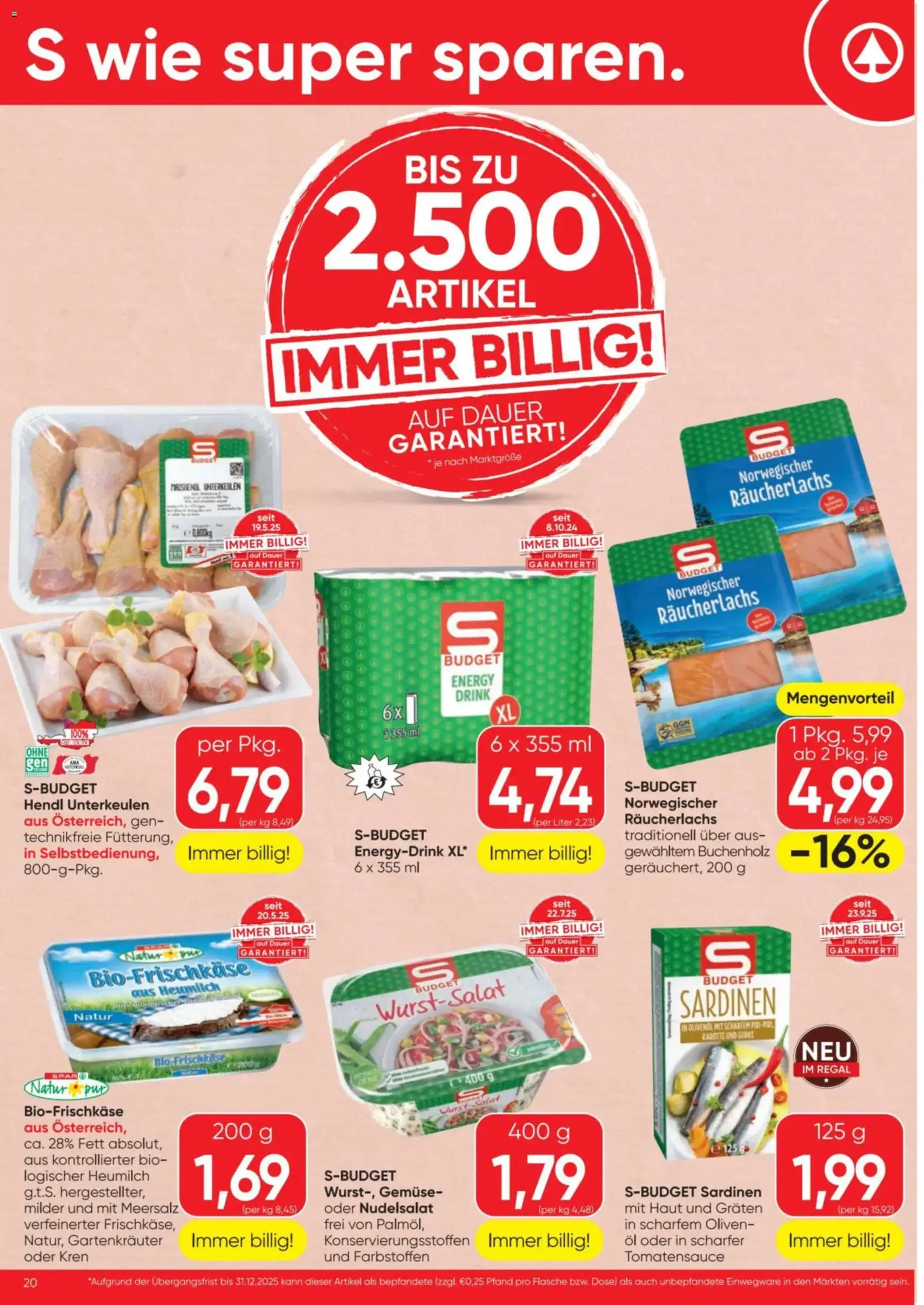 Spar Flugblatt - Gültiger Prospekt ab 06.11.2025, Seite 20 von insgesamt 24