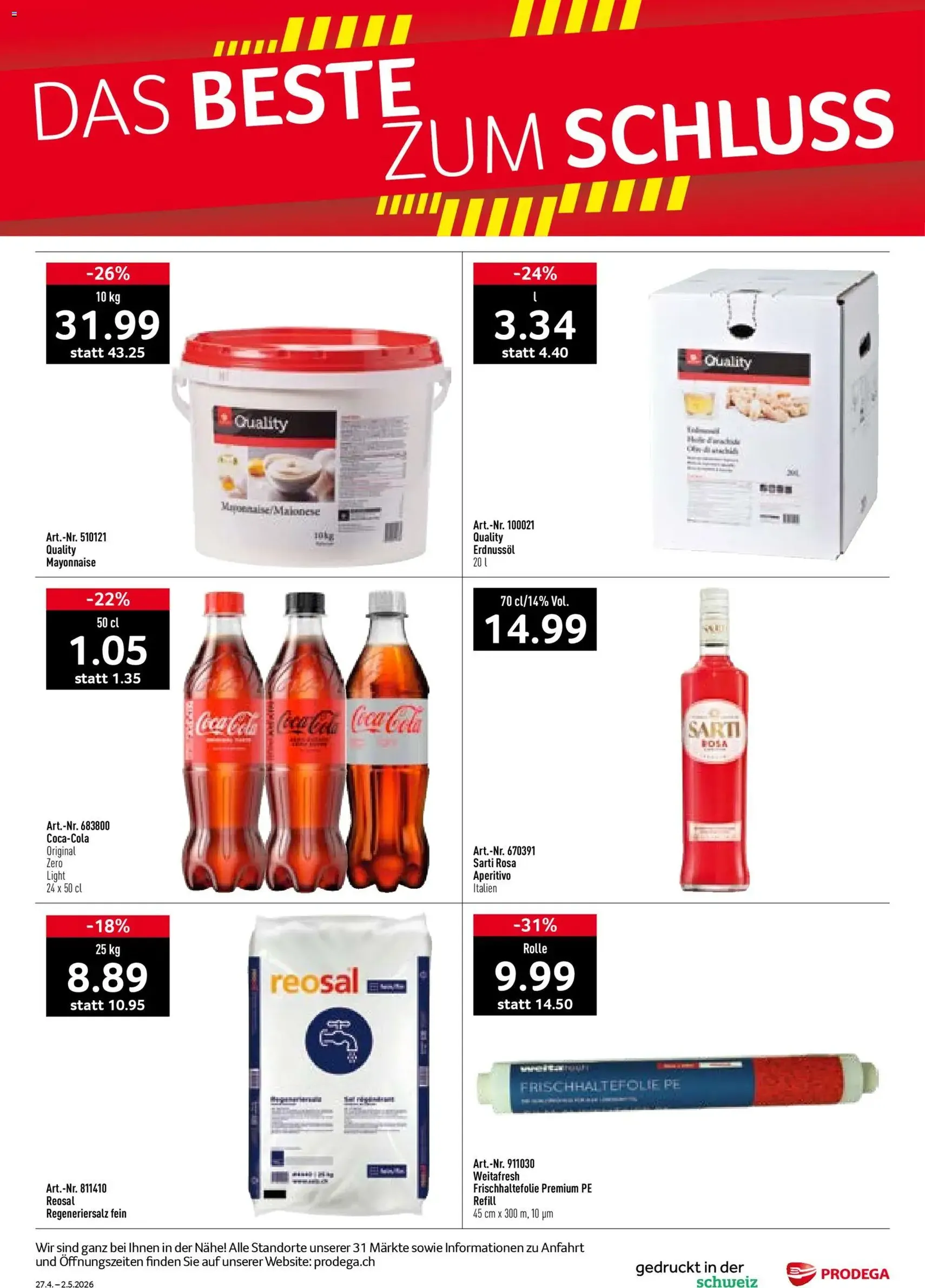 Prodega aktionen - Gültiger Prospekt ab 27.04.2026, Seite 40 von insgesamt 40