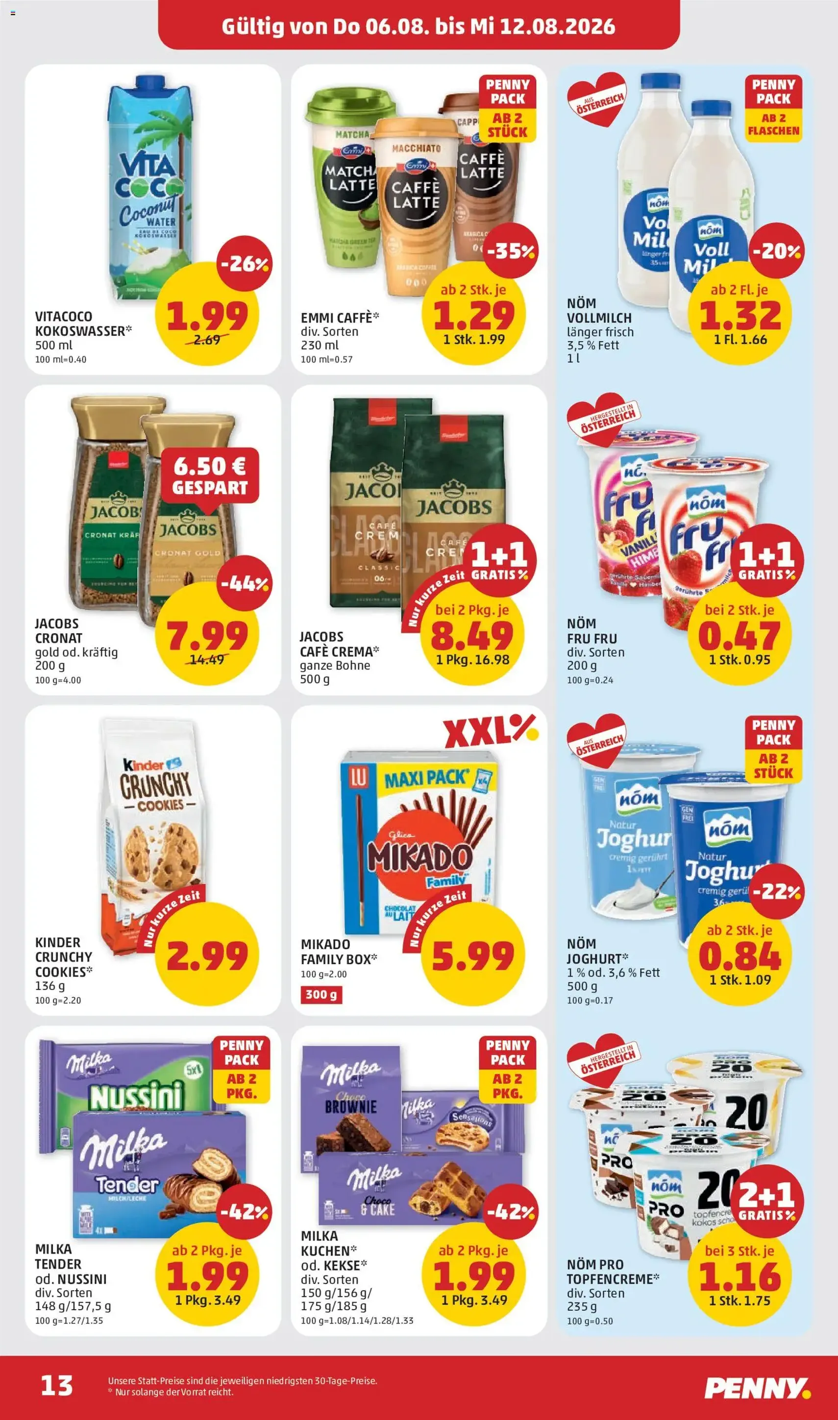 Penny Markt - Flugblatt - Gültiger Prospekt ab 06.08.2026, Seite 13 von insgesamt 28