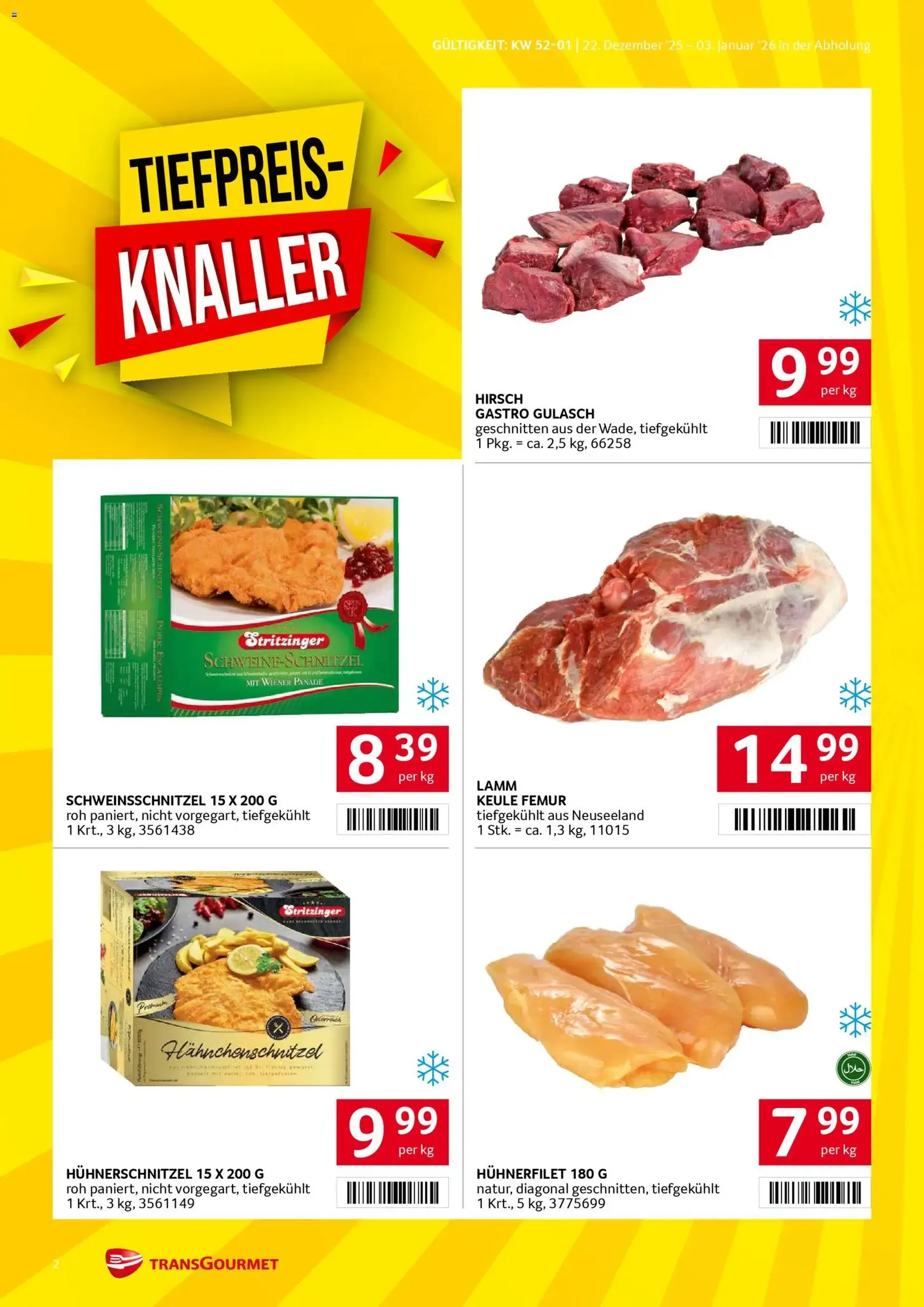 Transgourmet Flugblatt - Gültiger Prospekt ab 22.12.2025, Seite 2 von insgesamt 36