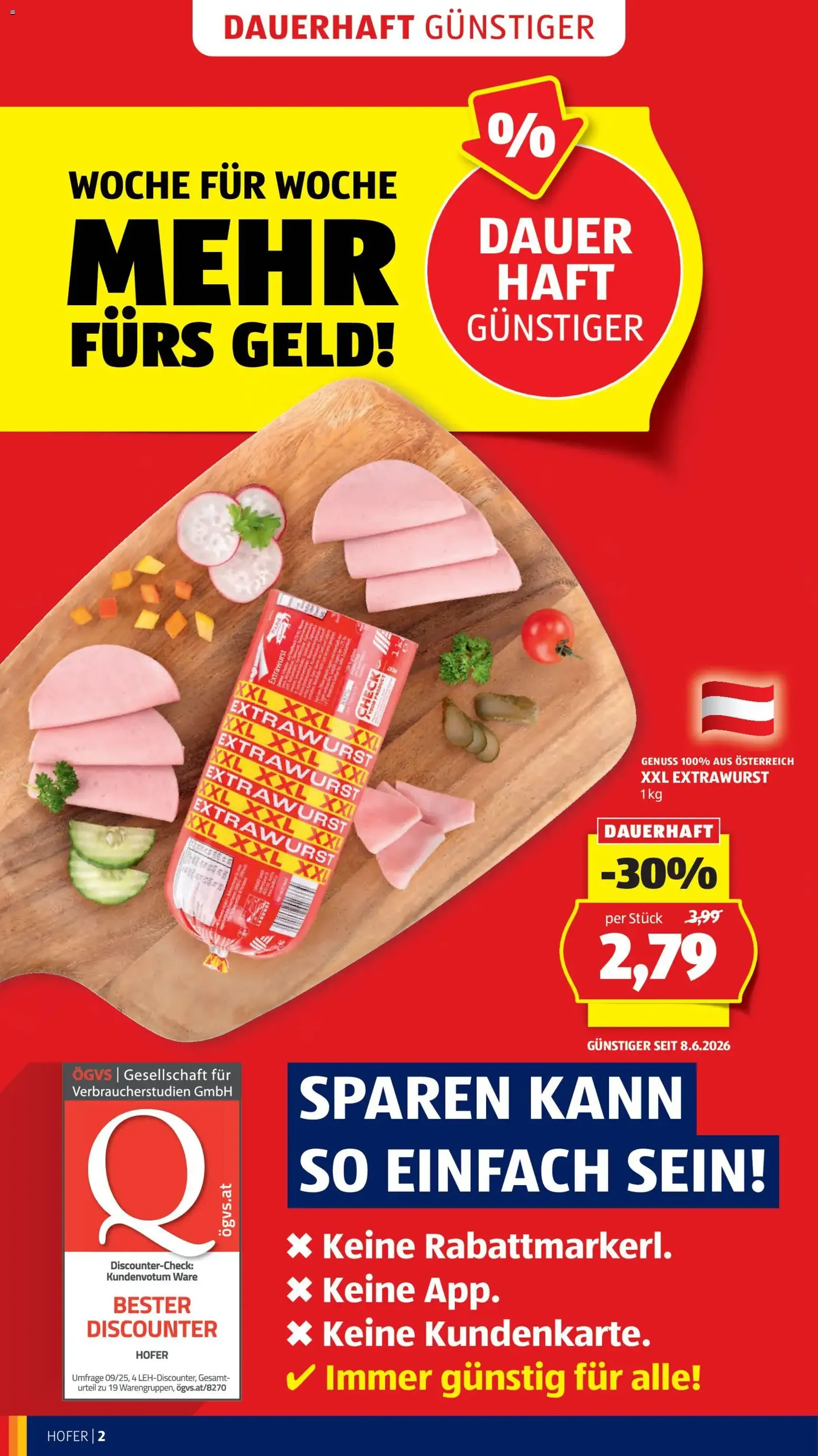 Hofer Flugblatt - Gültiger Prospekt ab 12.06.2026, Seite 4 von insgesamt 42