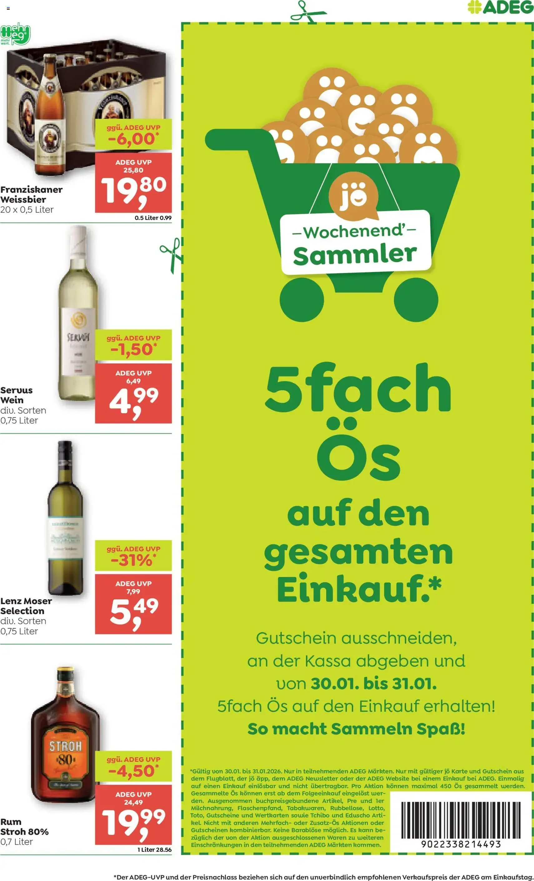 ADEG Flugblatt - Gültiger Prospekt ab 29.01.2026, Seite 9 von insgesamt 12