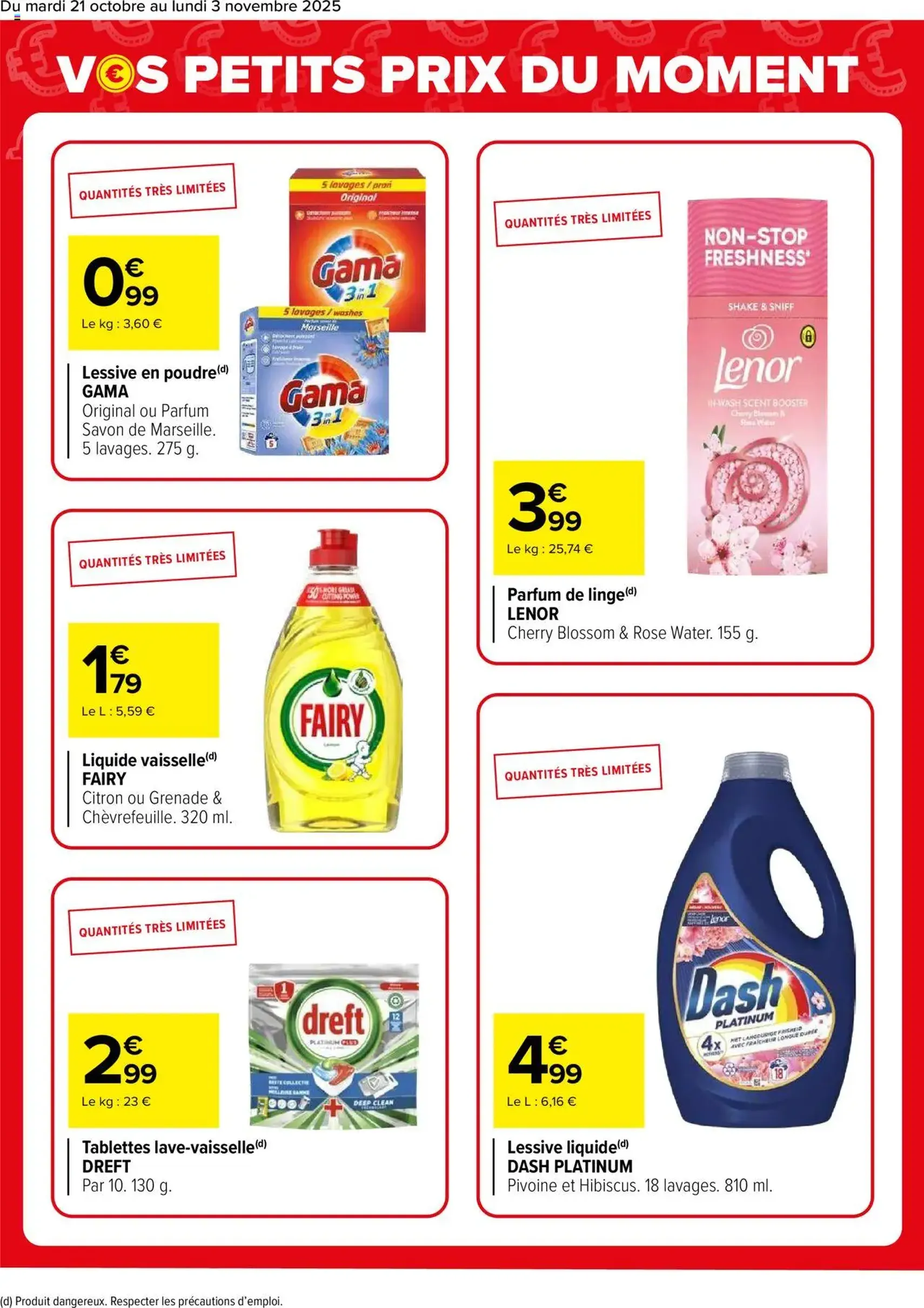 Carrefour catalogue Vos petits prix du moment - brochure valable à partir du 21/10/2025, page 2 sur 5 Carrefour catalogue Vos petits prix du moment - brochure valable à partir du 21/10/2025, page 2 sur 5