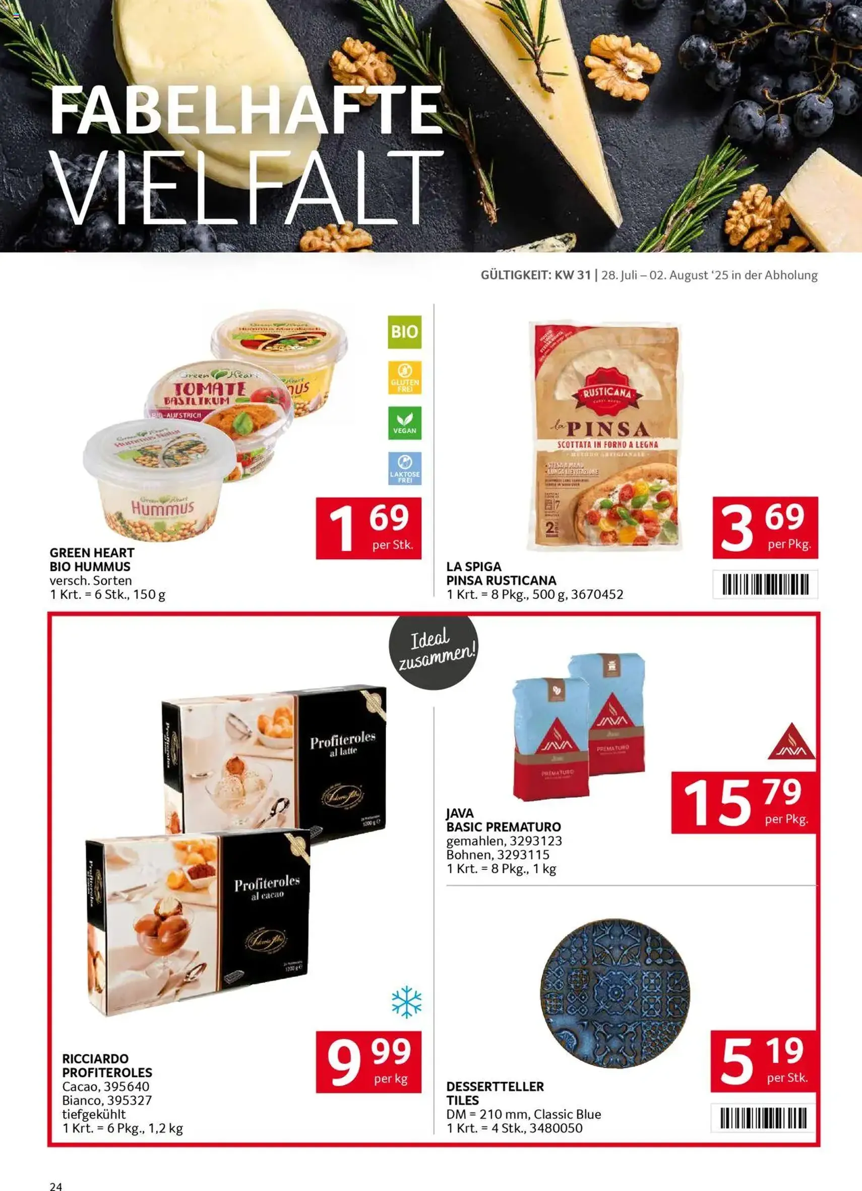 Transgourmet Flugblatt - Gültiger Prospekt ab 27.07.2025, Seite 24 von insgesamt 28 Transgourmet Flugblatt - Gültiger Prospekt ab 27.07.2025, Seite 24 von insgesamt 28