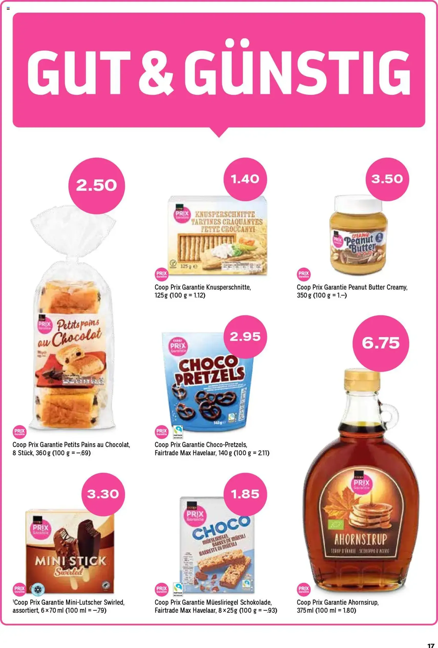 Coop Aktionen - Gültiger Prospekt ab 04.09.2025, Seite 17 von insgesamt 24 Coop Aktionen - Gültiger Prospekt ab 04.09.2025, Seite 17 von insgesamt 24