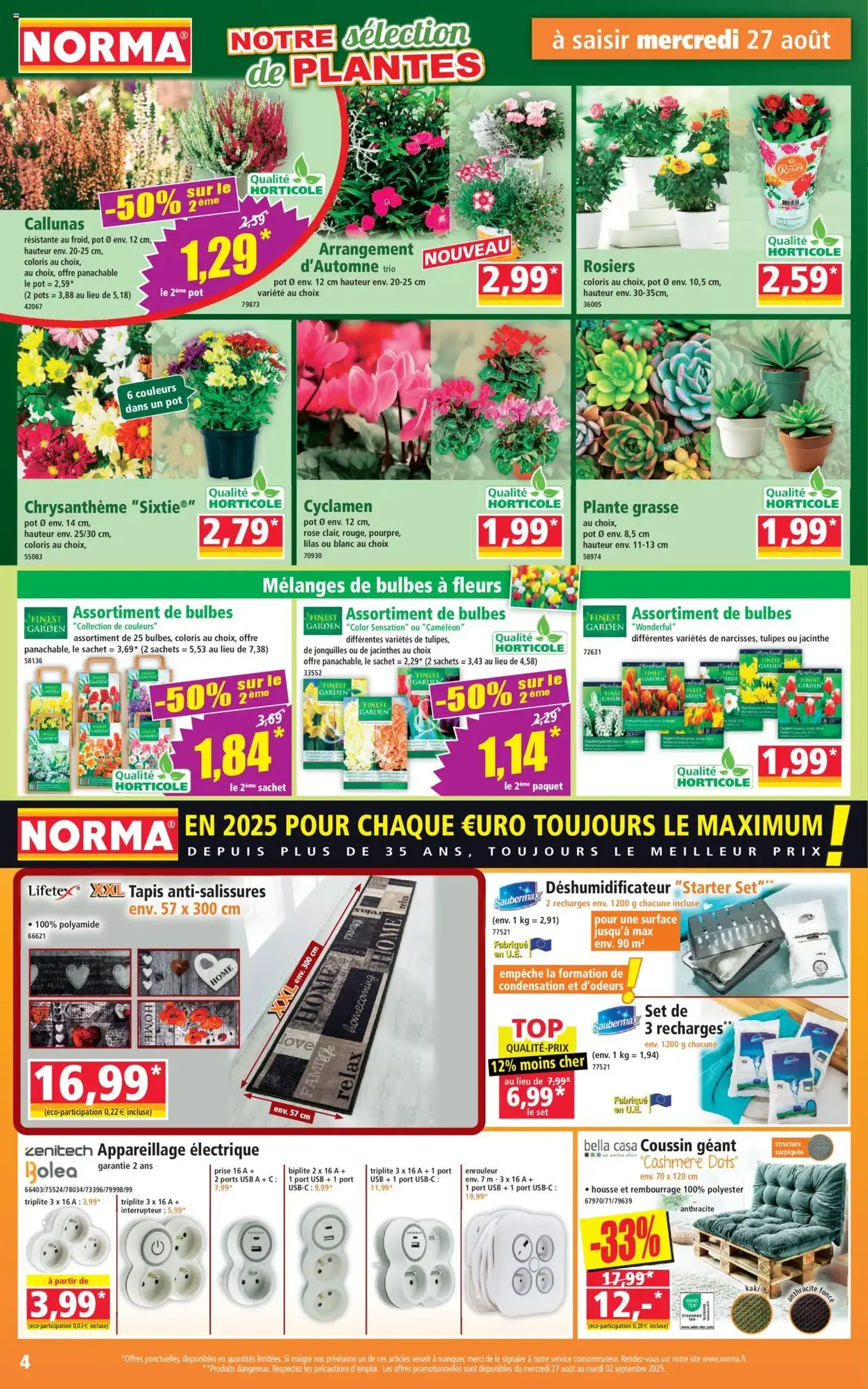 Norma catalogue - brochure valable à partir du 27/08/2025, page 4 sur 12