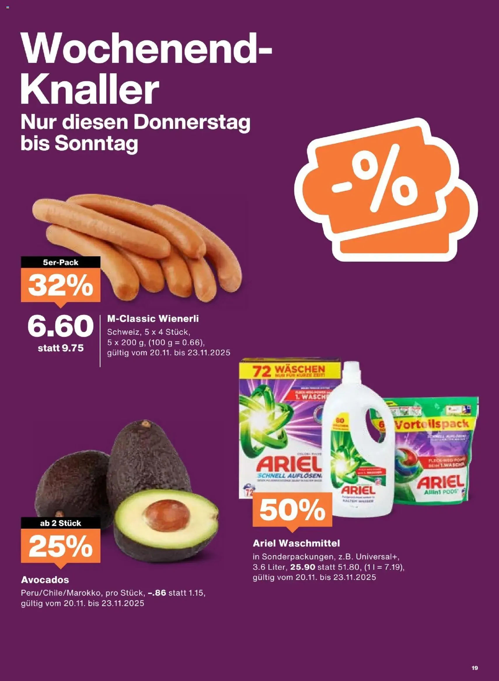 Migros Aktionen - Gültiger Prospekt ab 18.11.2025, Seite 19 von insgesamt 20