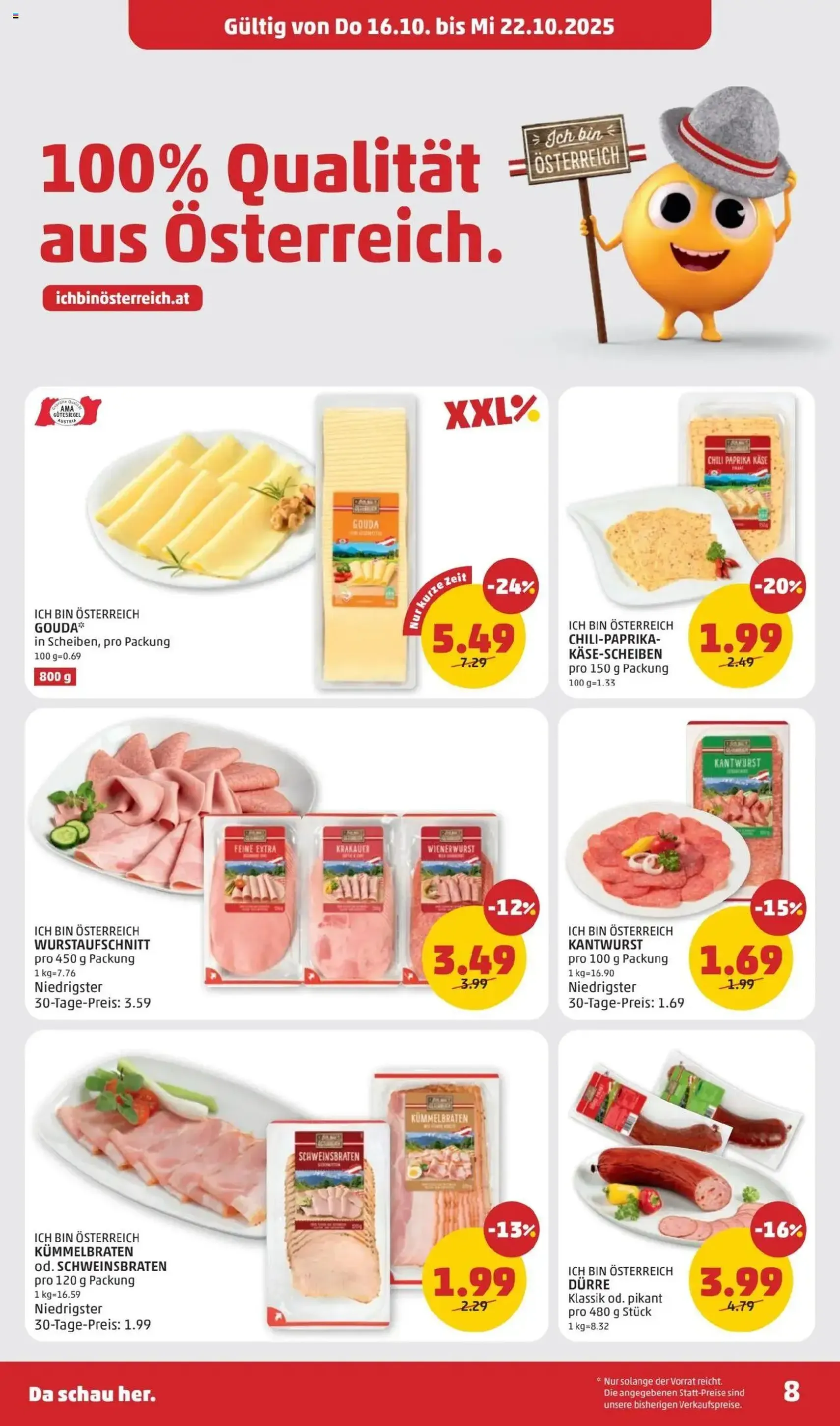 Penny Markt Flugblatt - Gültiger Prospekt ab 16.10.2025, Seite 8 von insgesamt 32