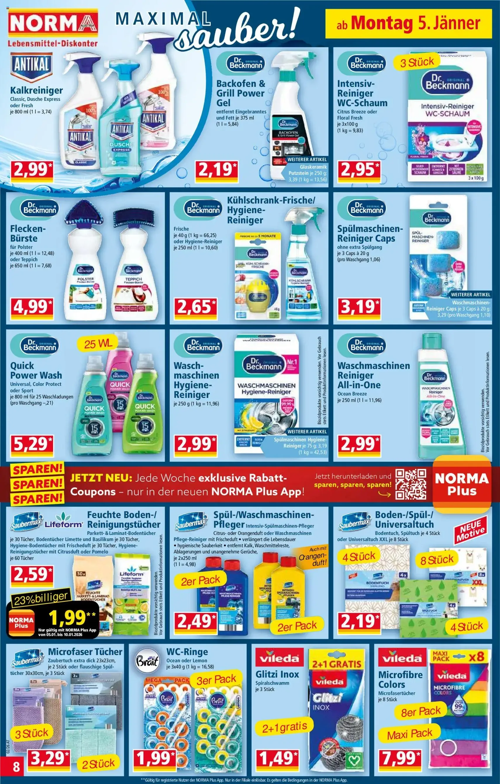Norma Flugblatt - Gültiger Prospekt ab 05.01.2025, Seite 8 von insgesamt 20