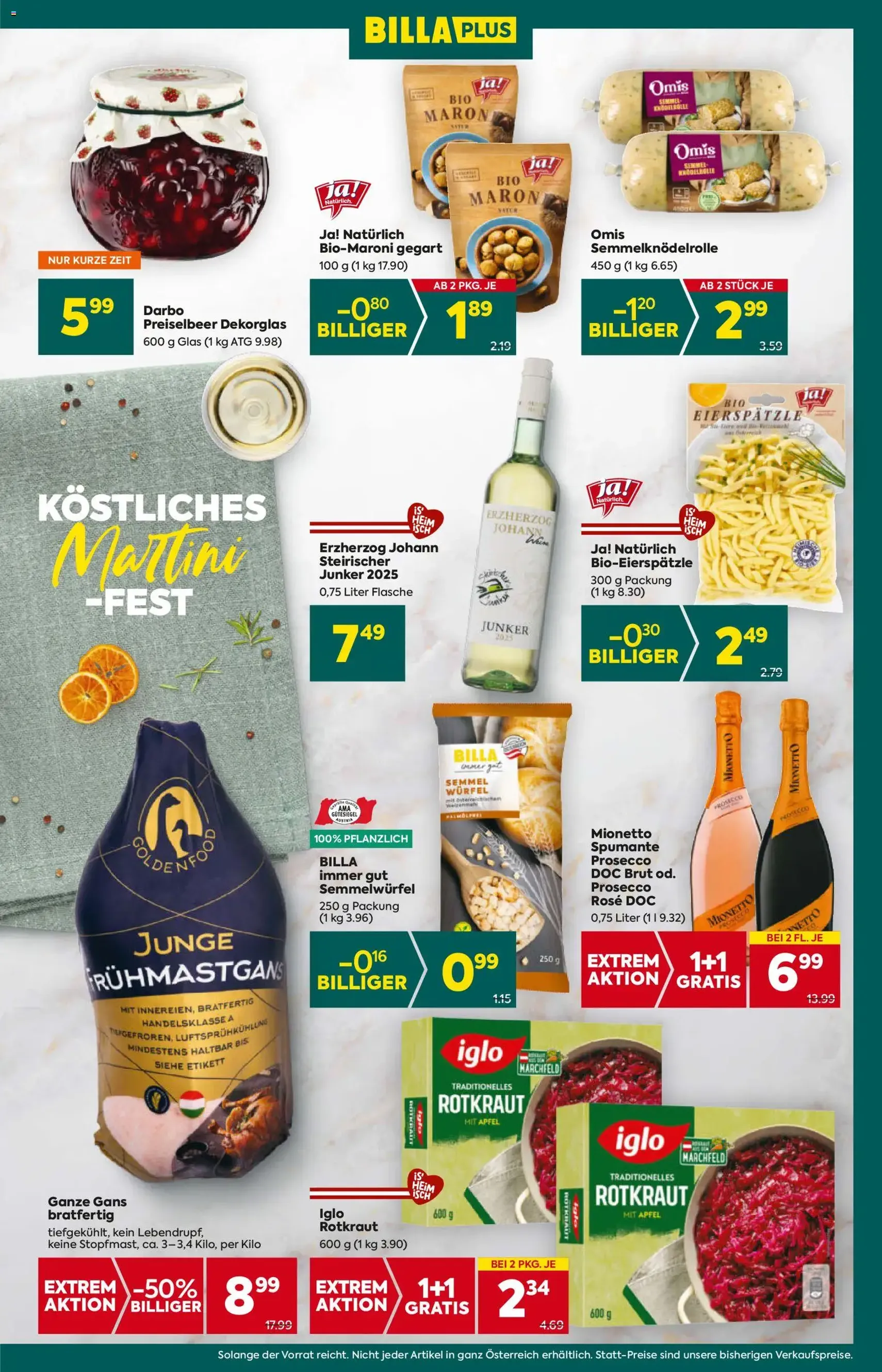 Billa Plus Flugblatt - Gültiger Prospekt ab 06.11.2025, Seite 9 von insgesamt 16