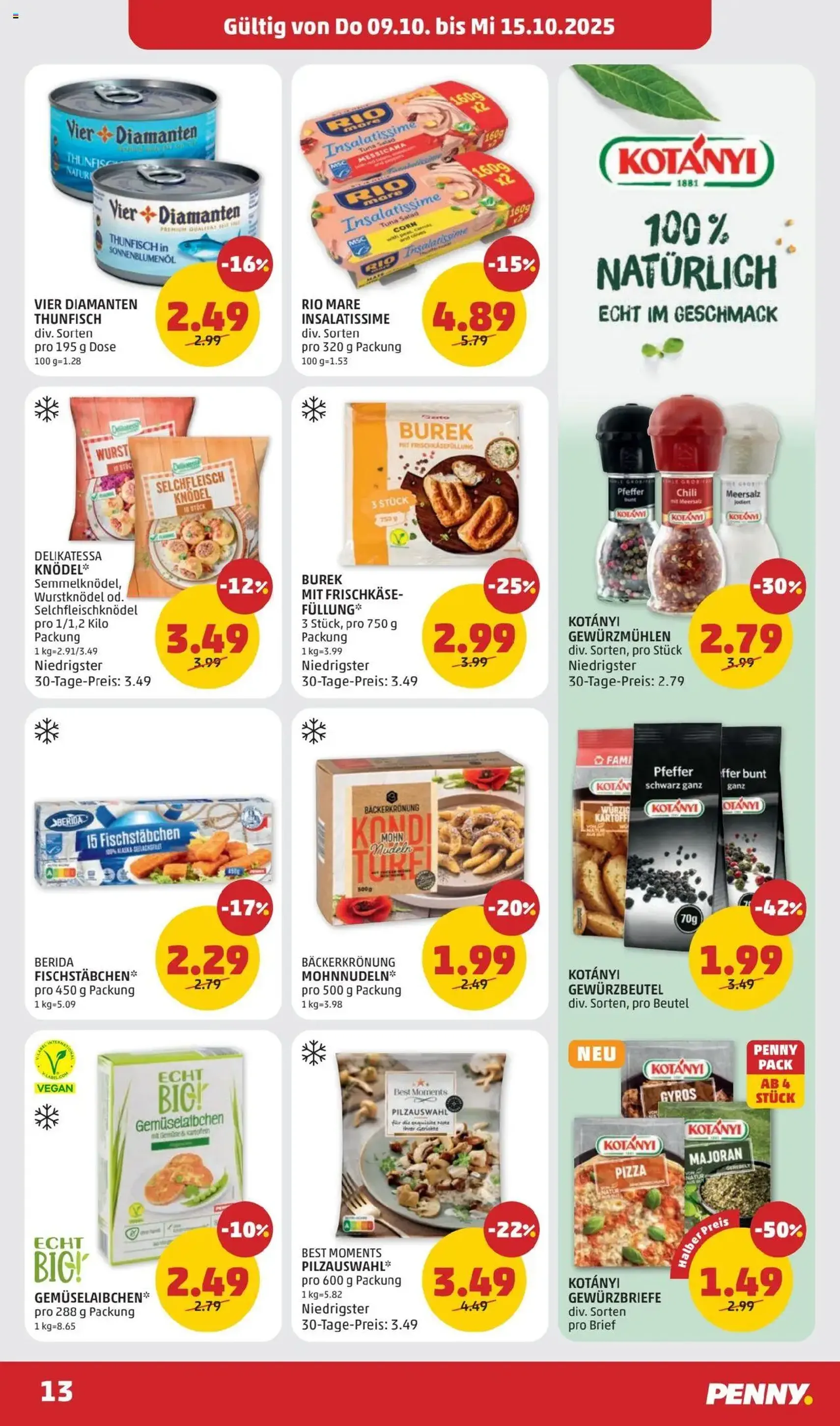 Penny Markt Flugblatt - Gültiger Prospekt ab 09.10.2025, Seite 13 von insgesamt 32
