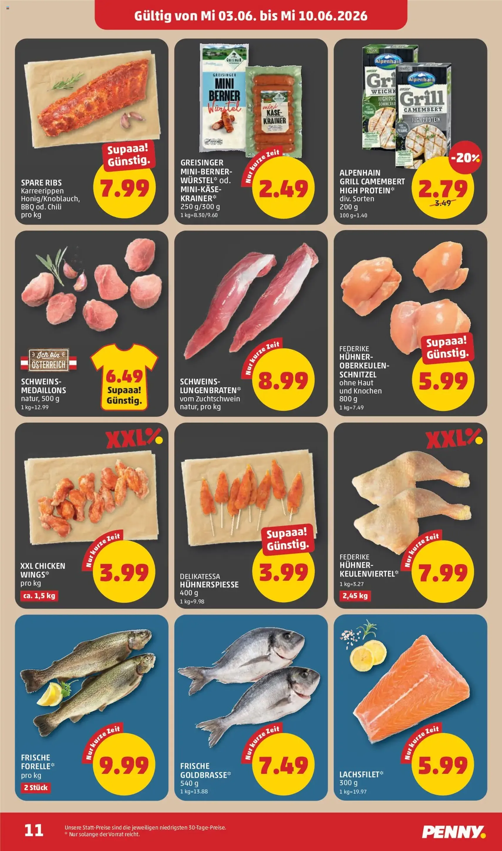 Penny Markt - Flugblatt - Gültiger Prospekt ab 03.06.2026, Seite 11 von insgesamt 32