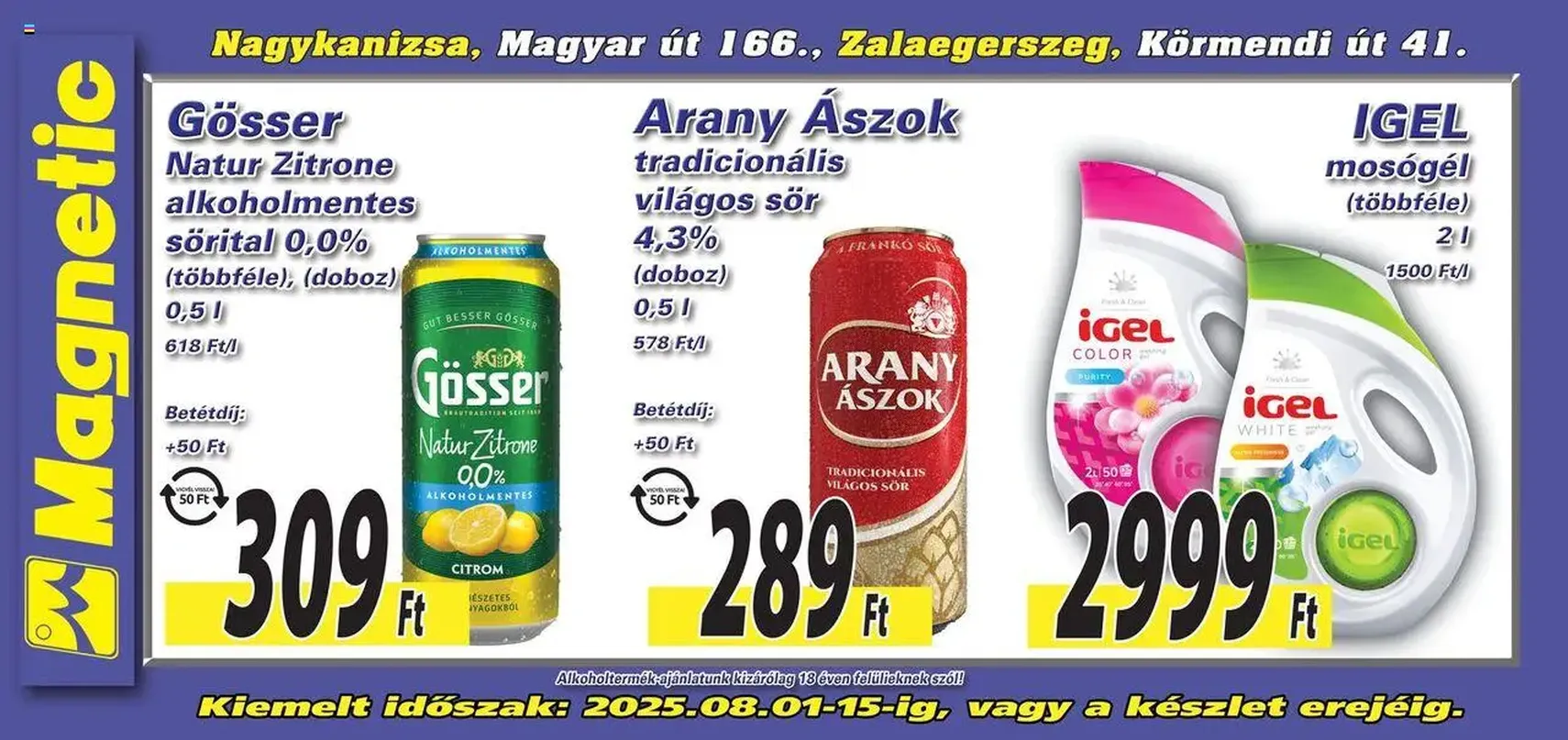 Magnetic - Óriásplakátok - 2025.08.01. érvényes szórólap 4 oldal 4 oldalból
