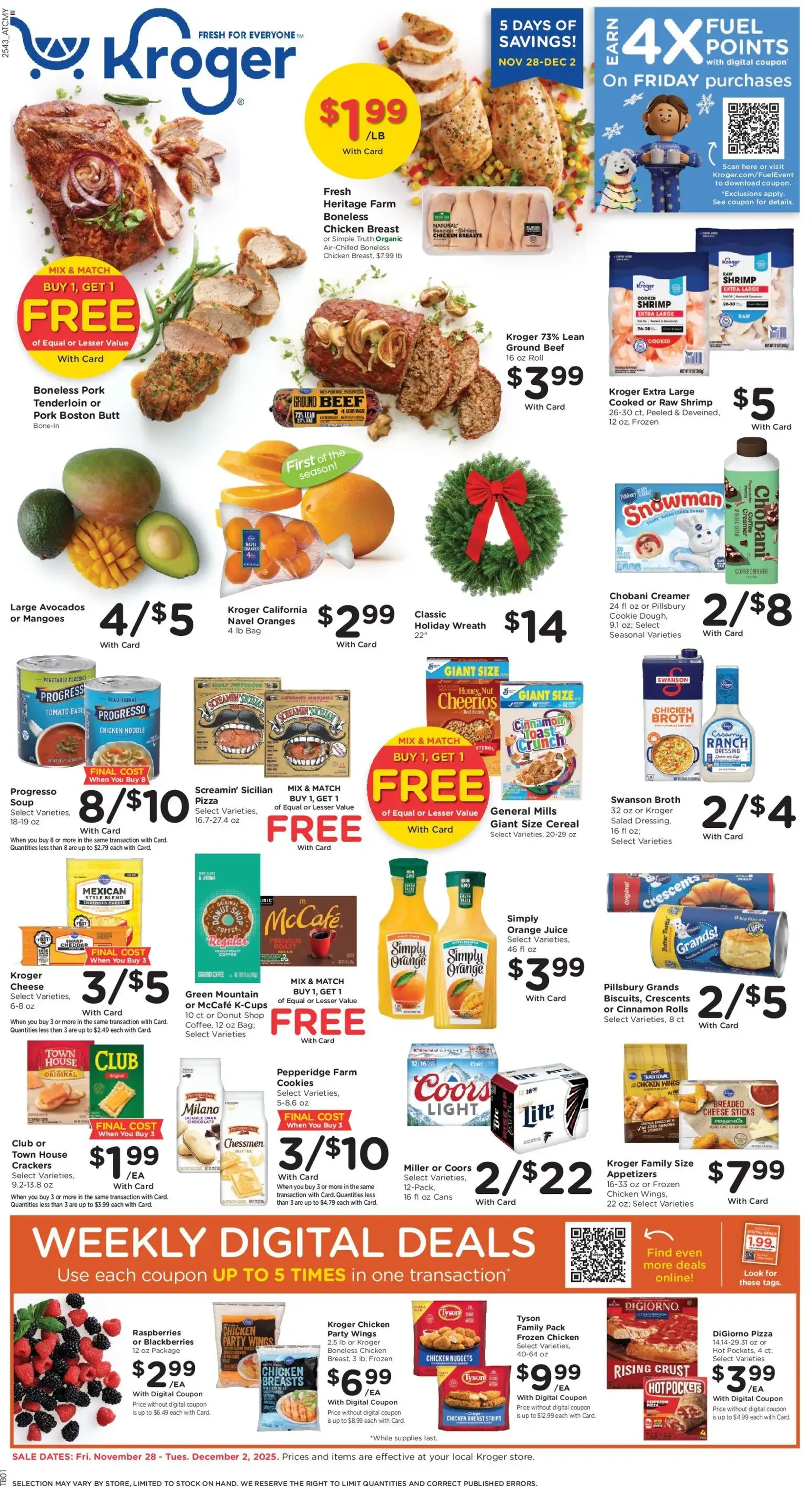 Kroger Weekly Ad - valid flyer from 11/28/2025, page 1 of 13