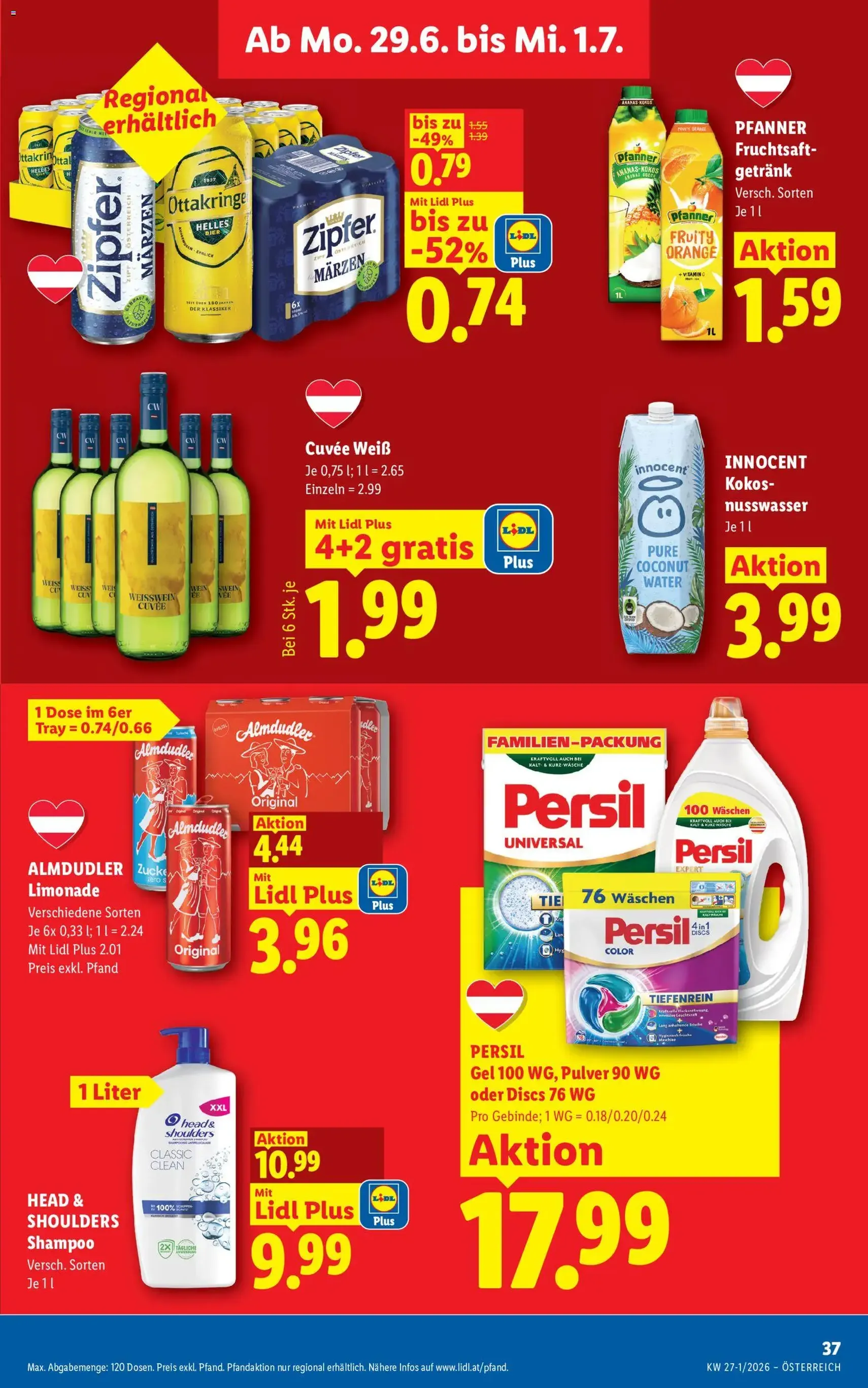 Lidl - Flugblatt - Gültiger Prospekt ab 25.06.2026, Seite 42 von insgesamt 54