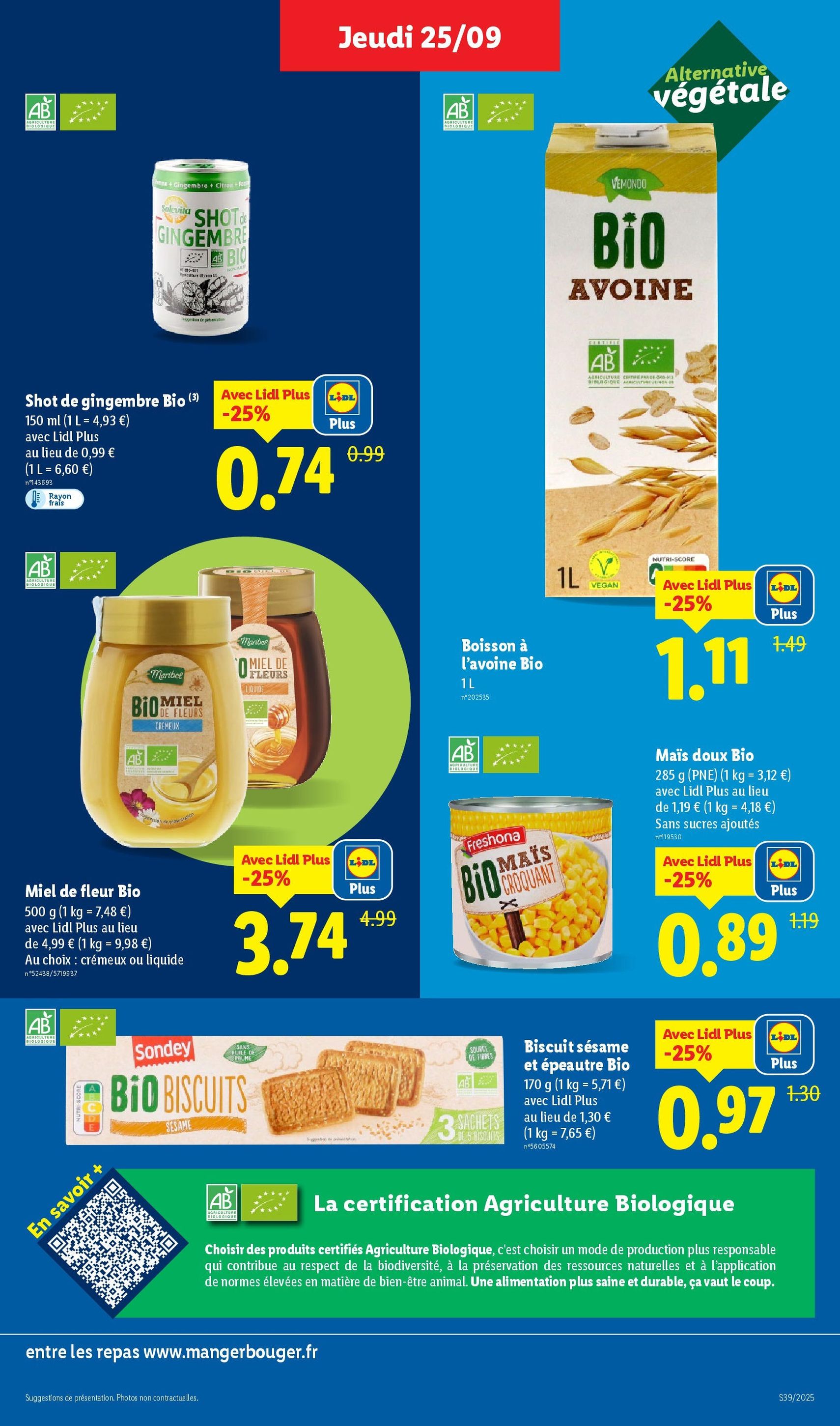 LIDL catalogue semaine 39 - brochure valable à partir du 25/09/2025, page 9 sur 73