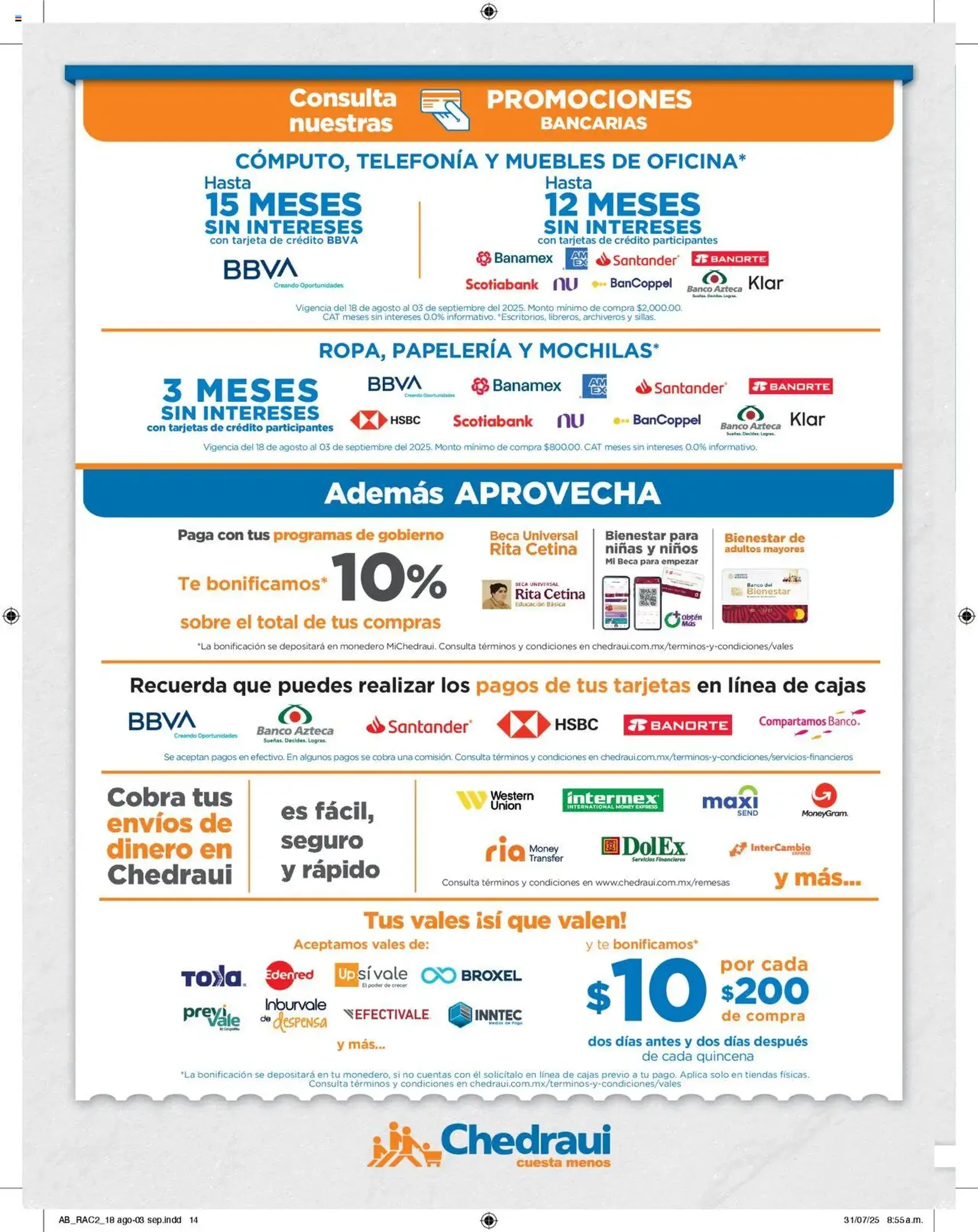 Chedraui folleto - folleto válido desde 18/08/2025 página 14 de 20