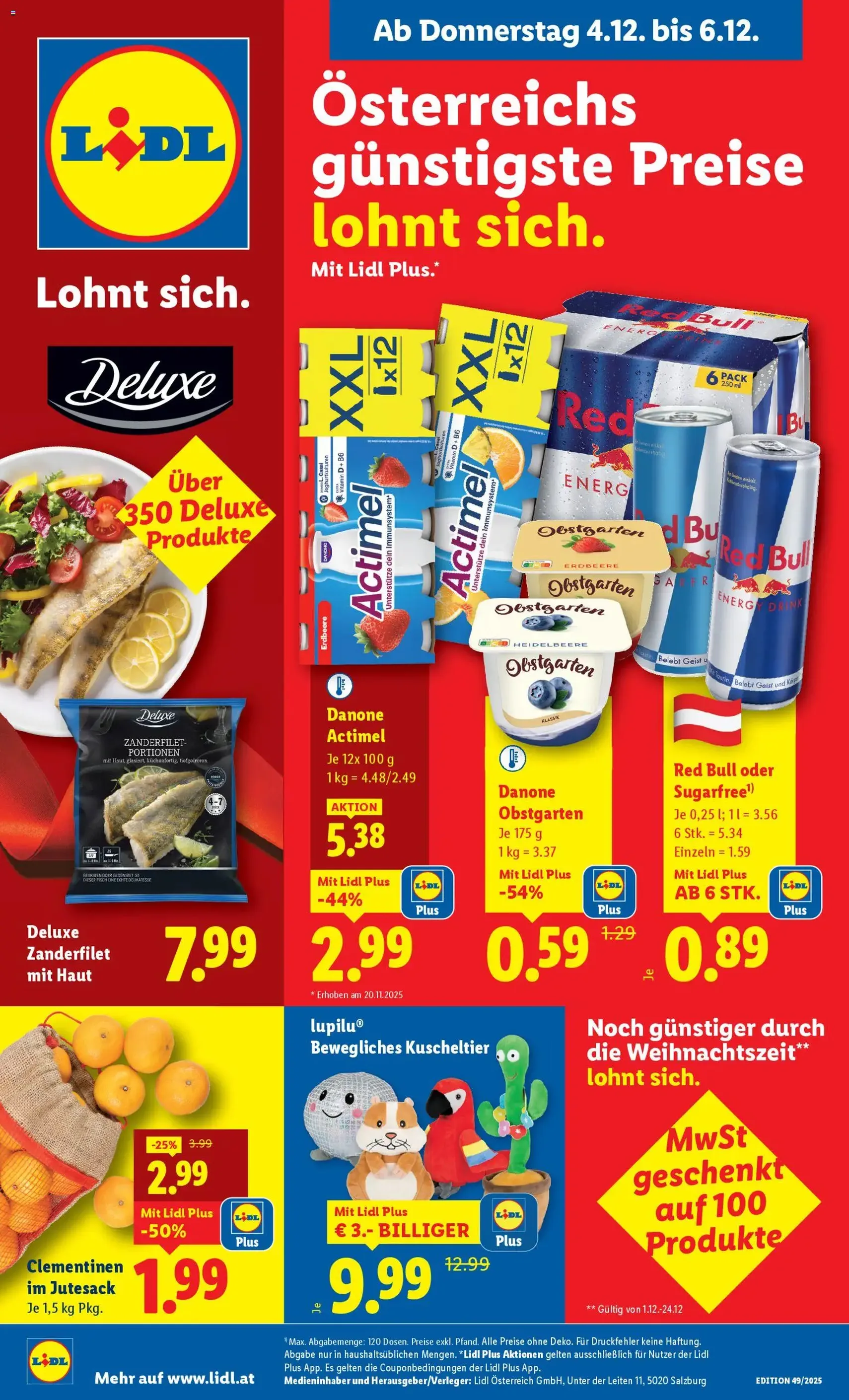 Lidl Flugblatt - Gültiger Prospekt ab 04.12.2025, Seite 1 von insgesamt 50