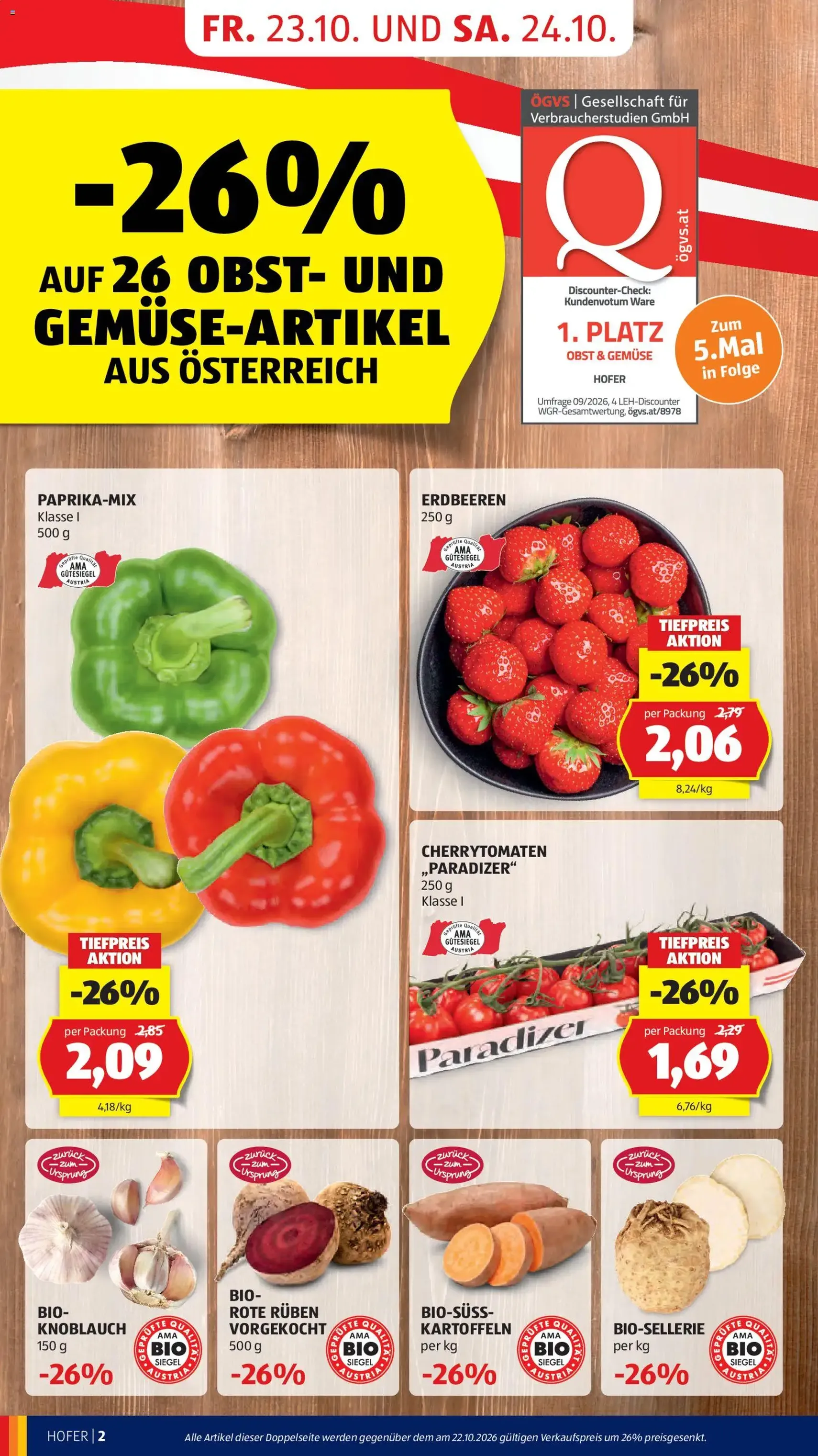 Hofer Flugblatt - Gültiger Prospekt ab 23.10.2026, Seite 10 von insgesamt 50