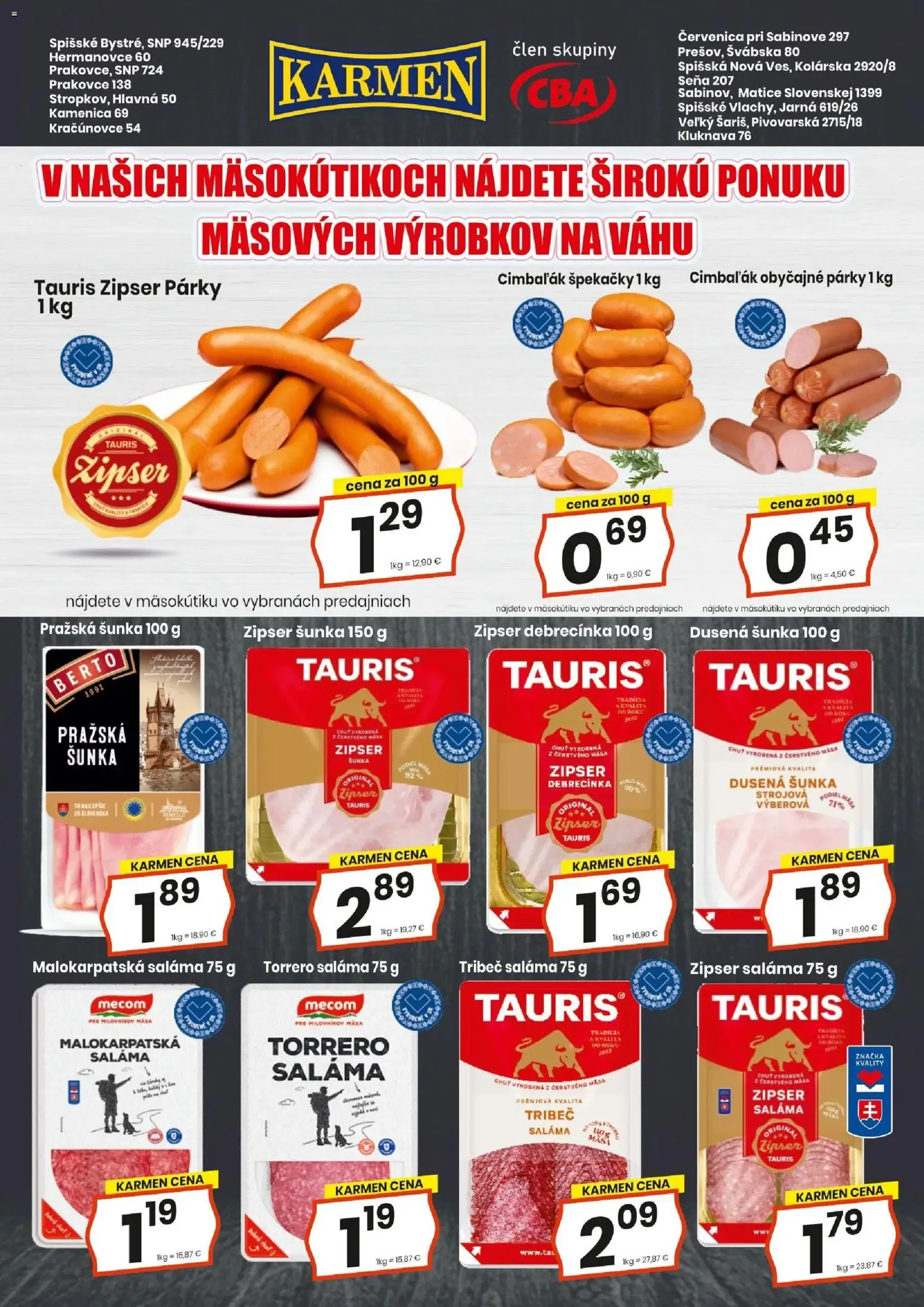 KARMEN CBA leták - platný leták od 16.04.2026 strana 4 z 16