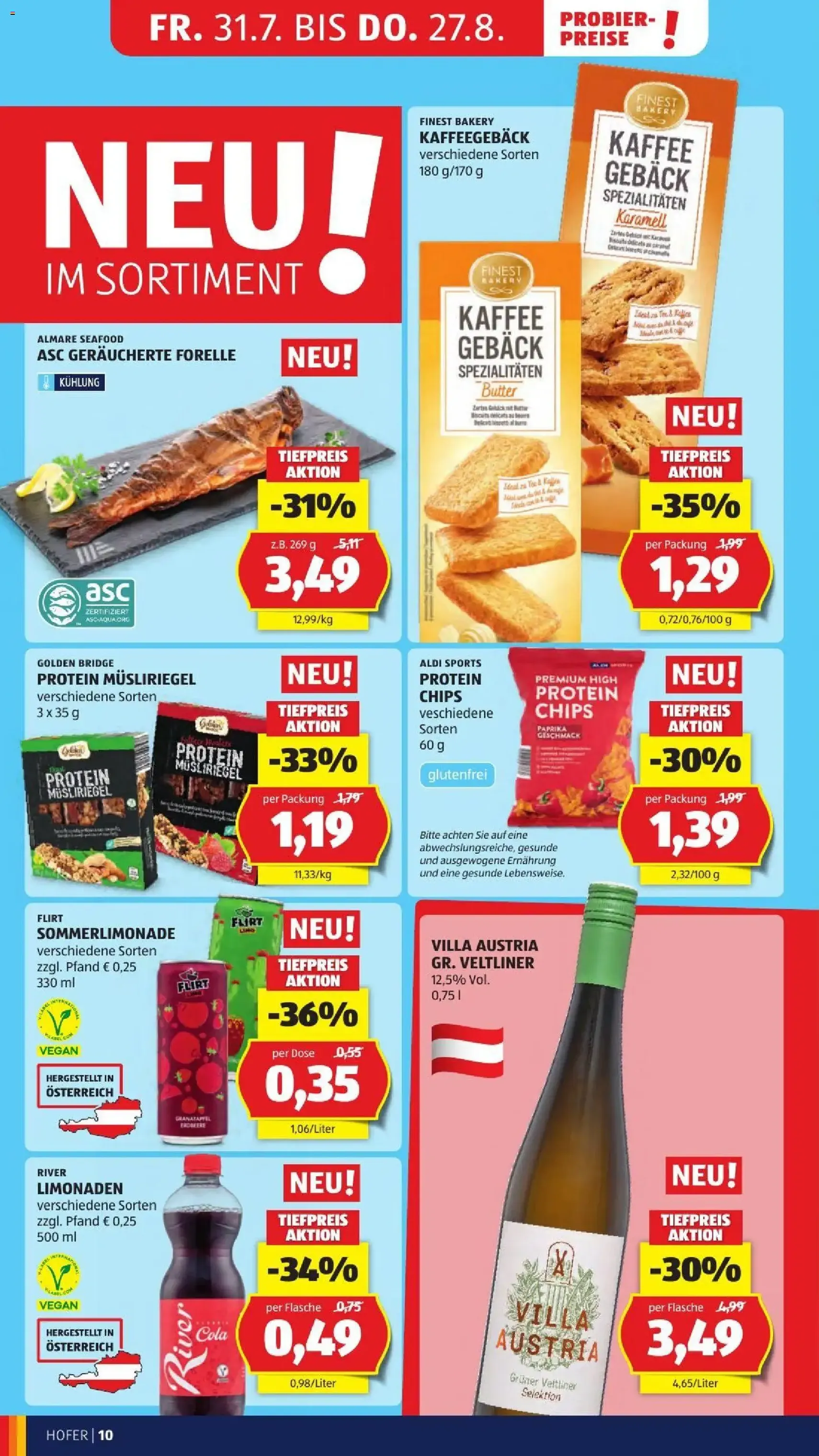 Hofer Flugblatt - Gültiger Prospekt ab 28.08.2026, Seite 44 von insgesamt 45