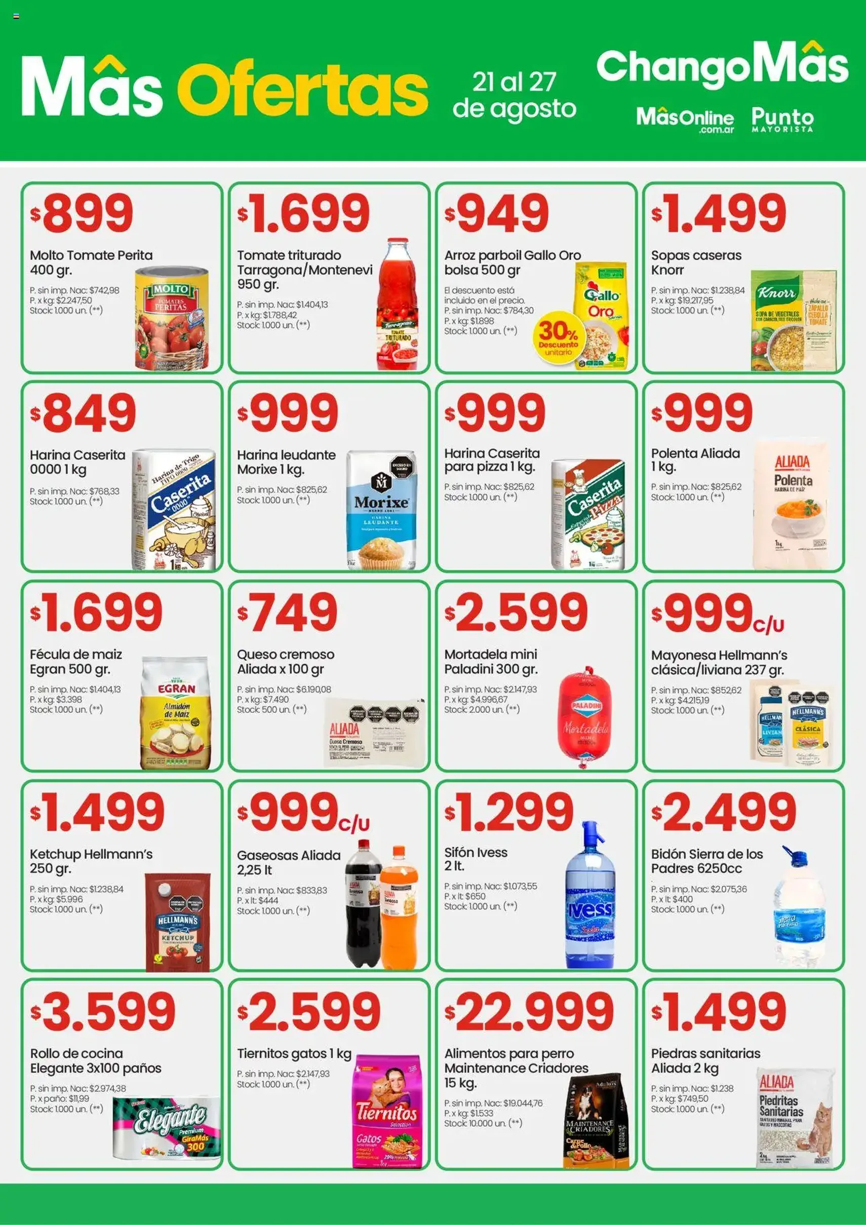 Changomas ofertas - folleto válido desde 21/08/2025 página 4 de 10 Changomas ofertas - folleto válido desde 21/08/2025 página 4 de 10