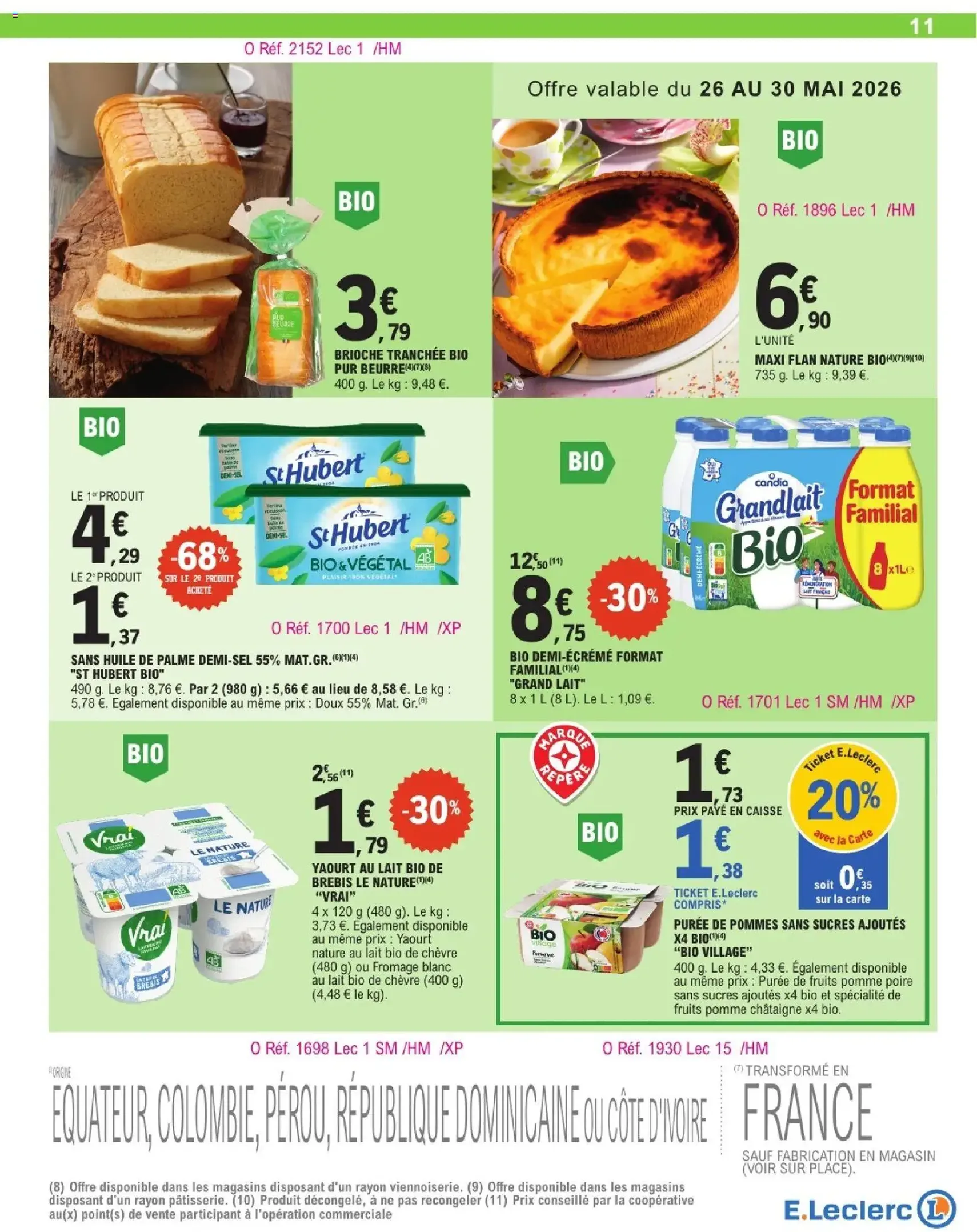 E.Leclerc catalogue de la semaine 22 - brochure valable à partir du 26/05/2026, page 11 sur 66