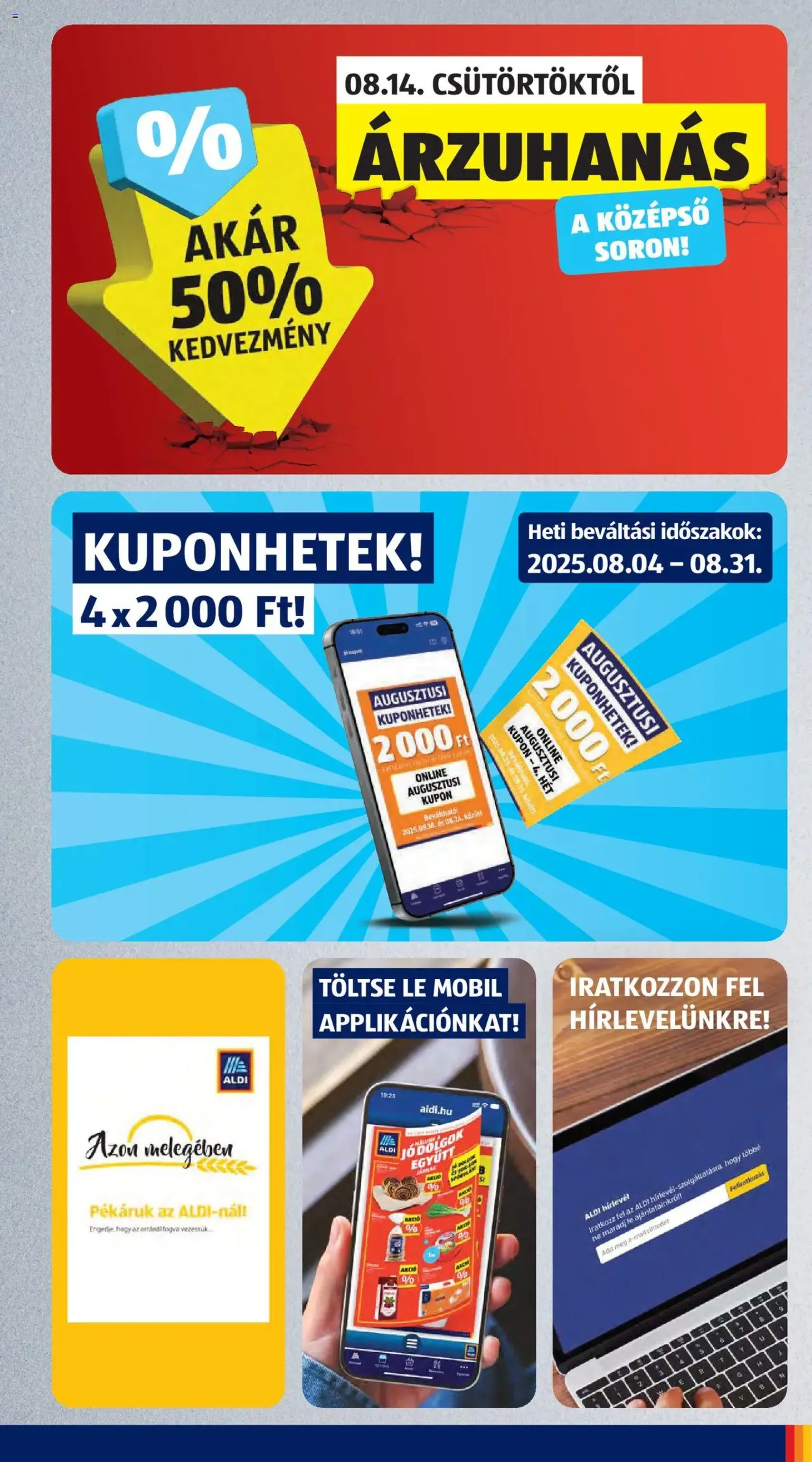 Aldi Akciós újság - 2025.08.21. érvényes szórólap 3 oldal 46 oldalból