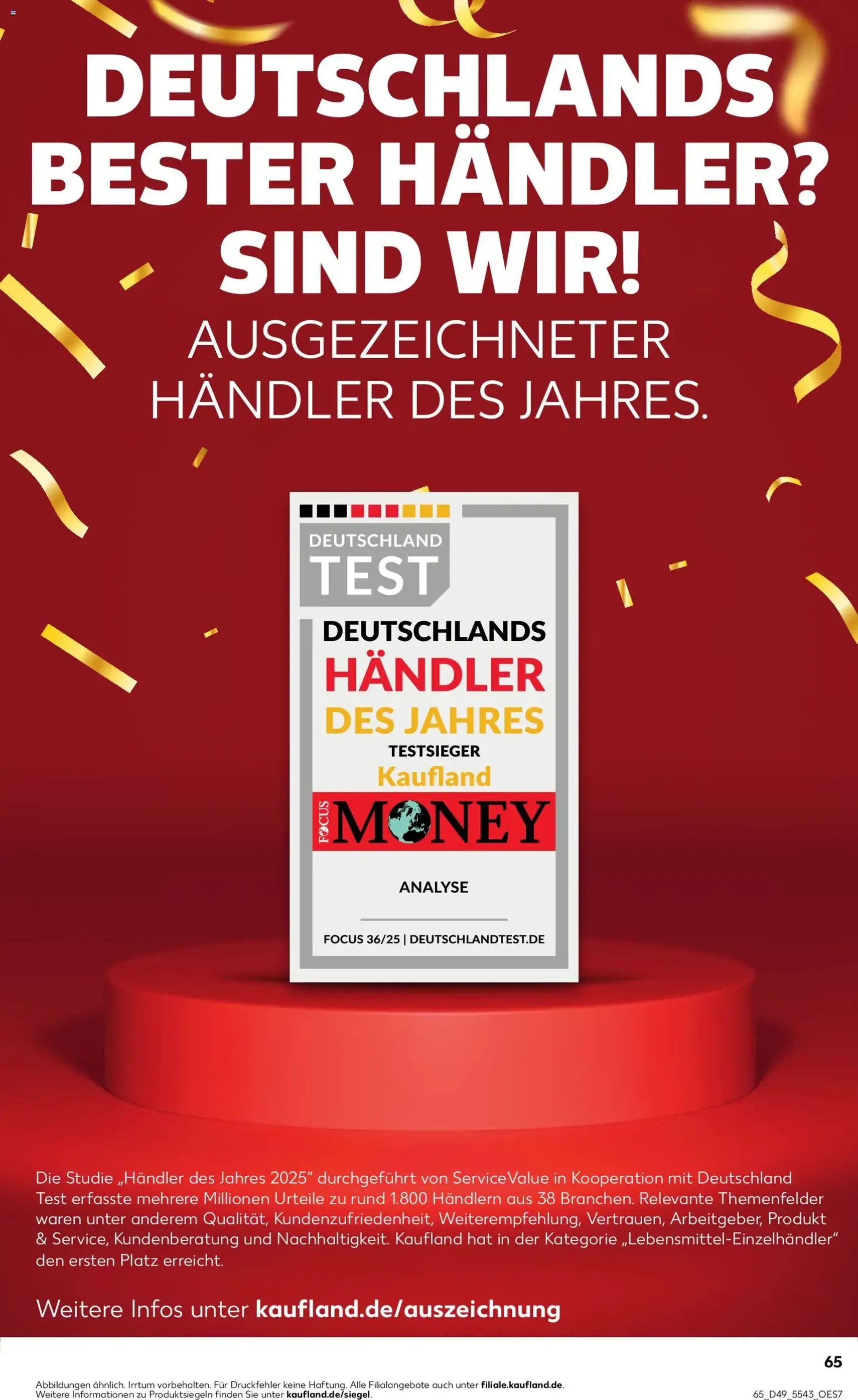 Kaufland DE - DE Folder Köln - geldige folder vanaf 04-12-2025 pagina 65 van 66