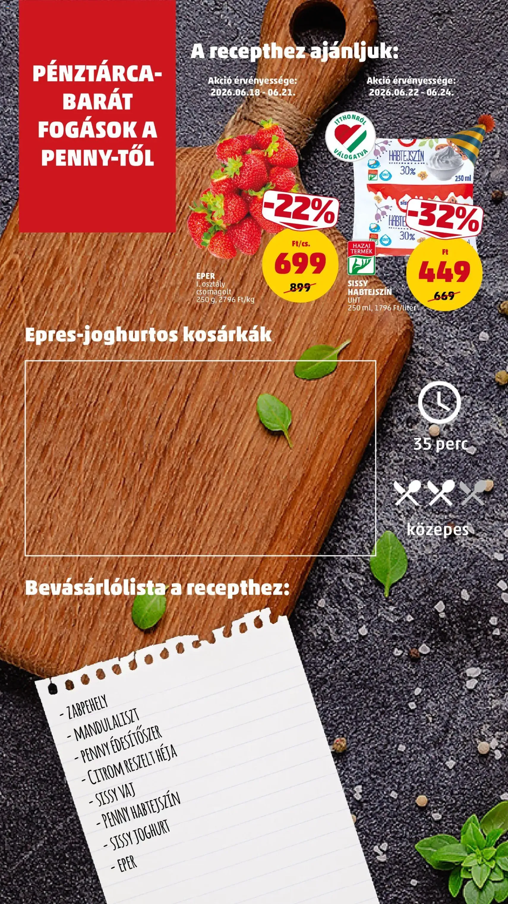PENNY akciós újság - 2026.06.18. érvényes szórólap 6 oldal 45 oldalból