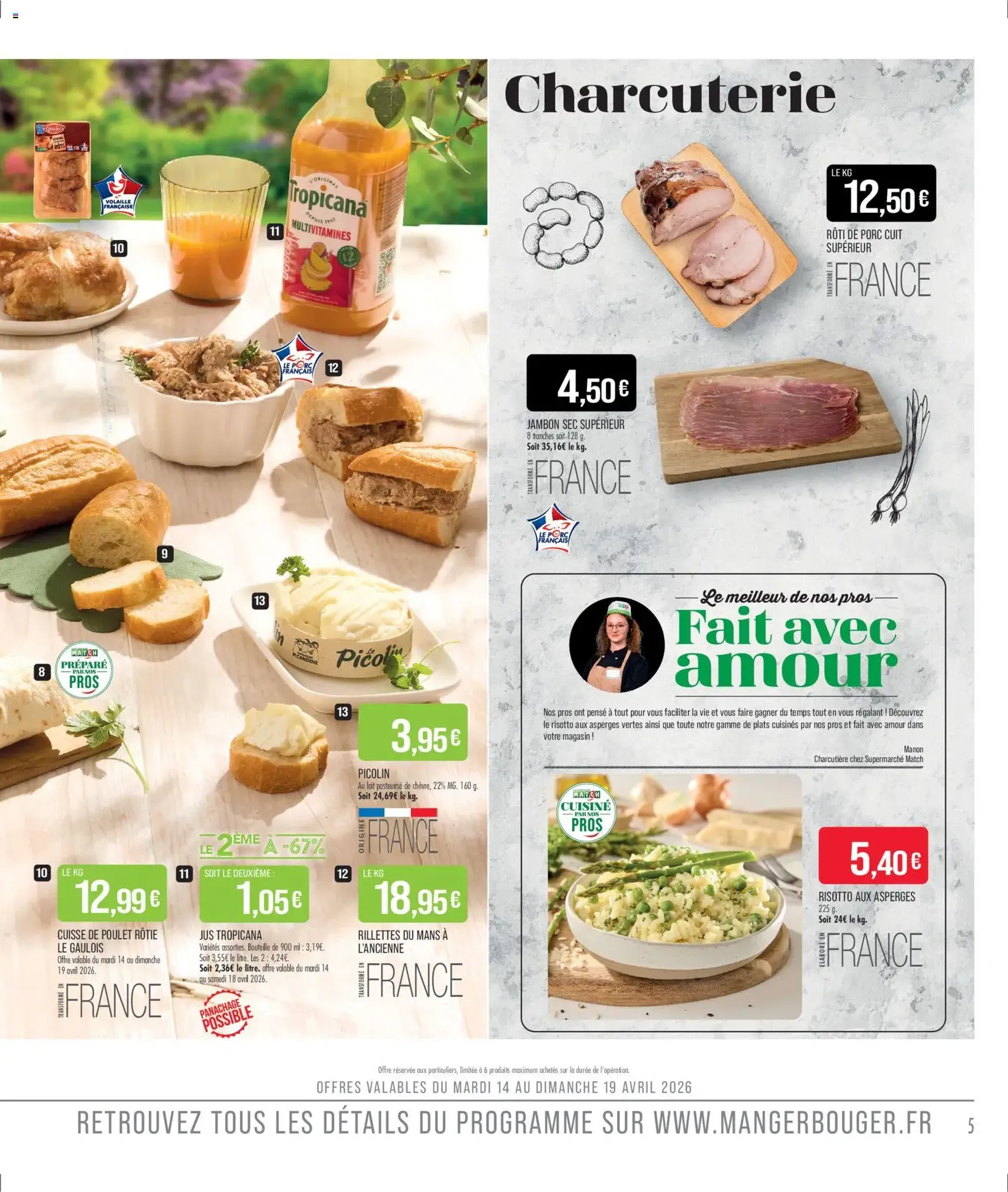 Match Supermarché catalogue - brochure valable à partir du 14/04/2026, page 5 sur 22