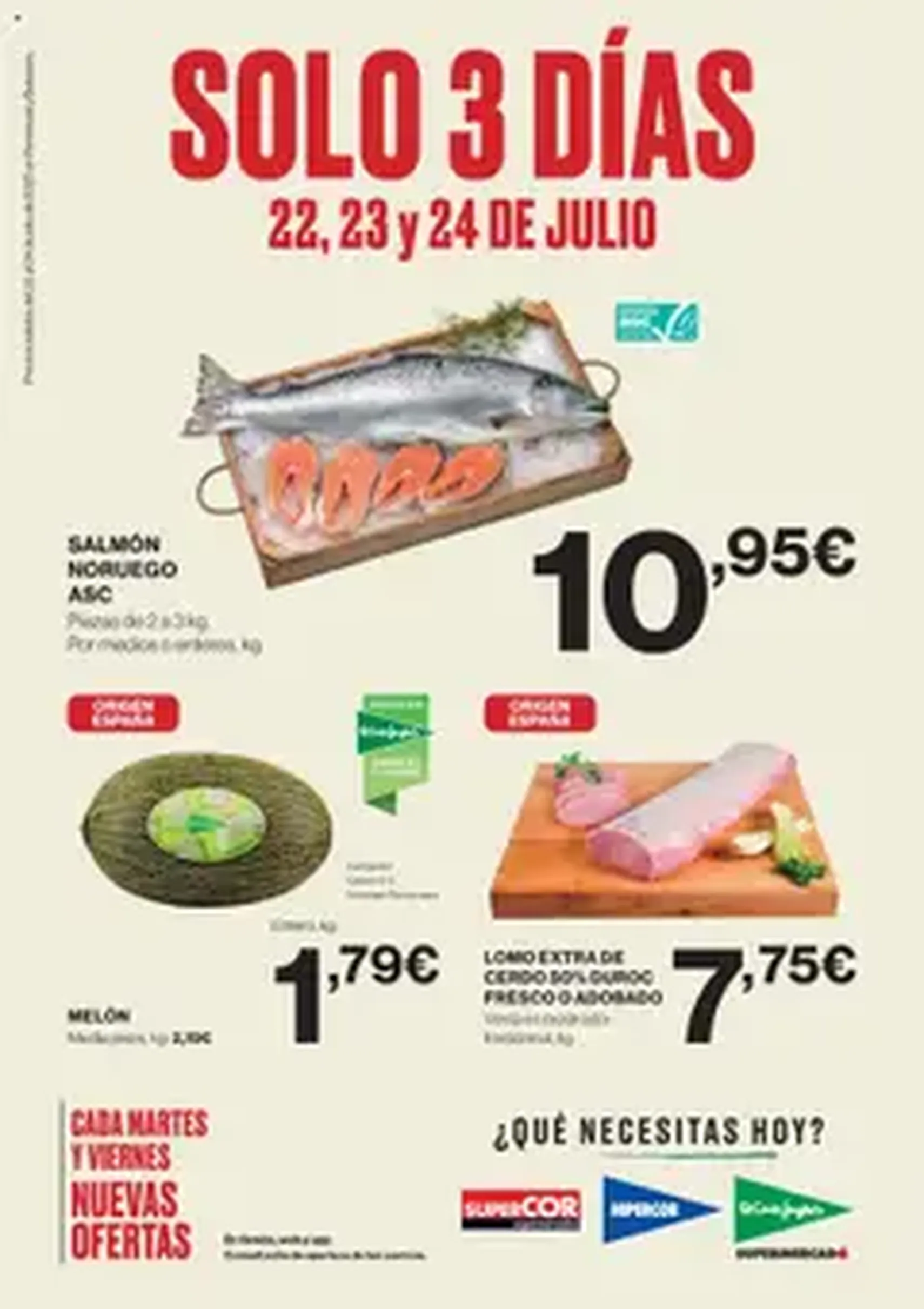 Supercor - Solo 3 días - folleto válido desde 22/07/2025 página 1 de 1
