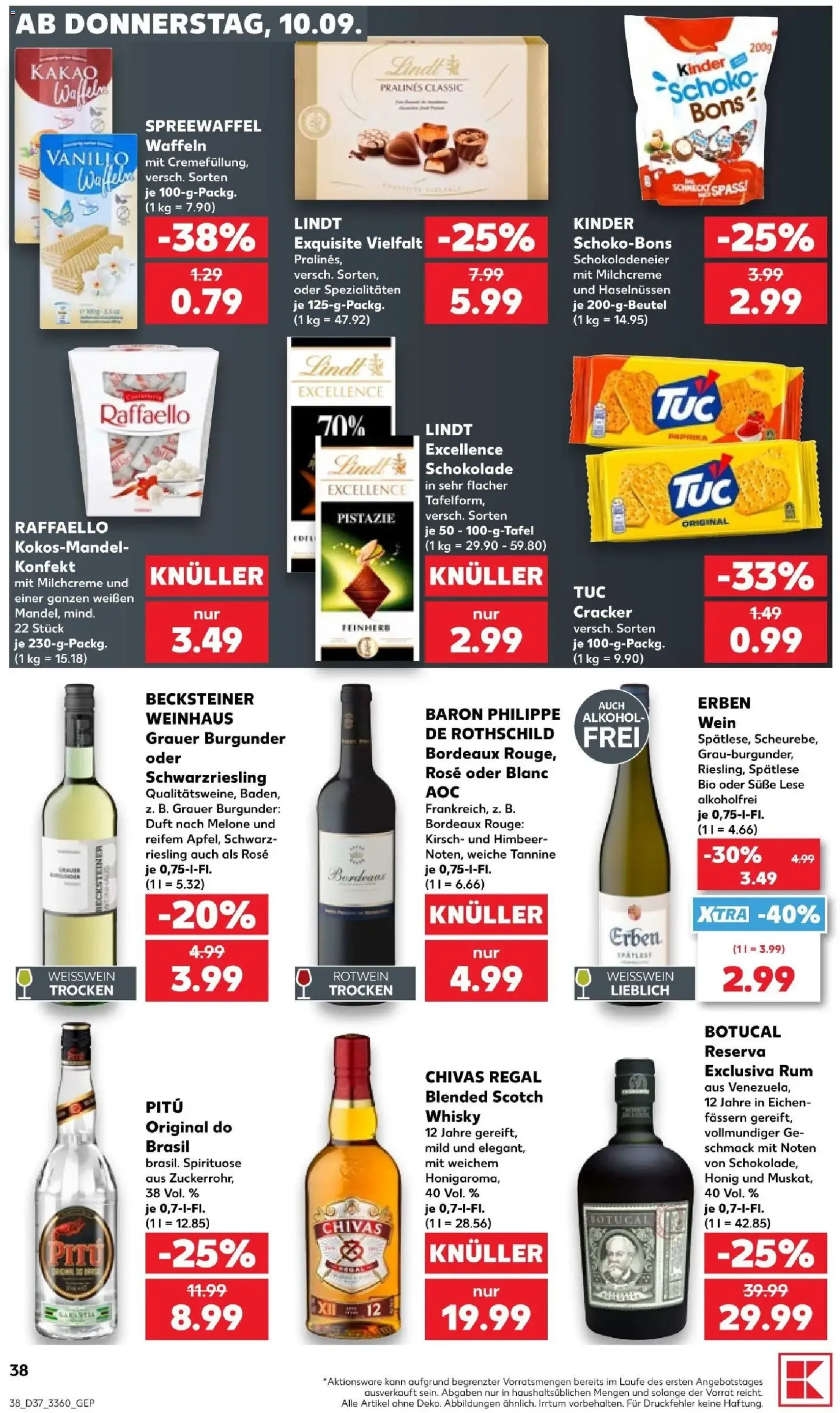 Kaufland Prospekt - Gültiger Prospekt ab 10.09.2026, Seite 38 von insgesamt 66