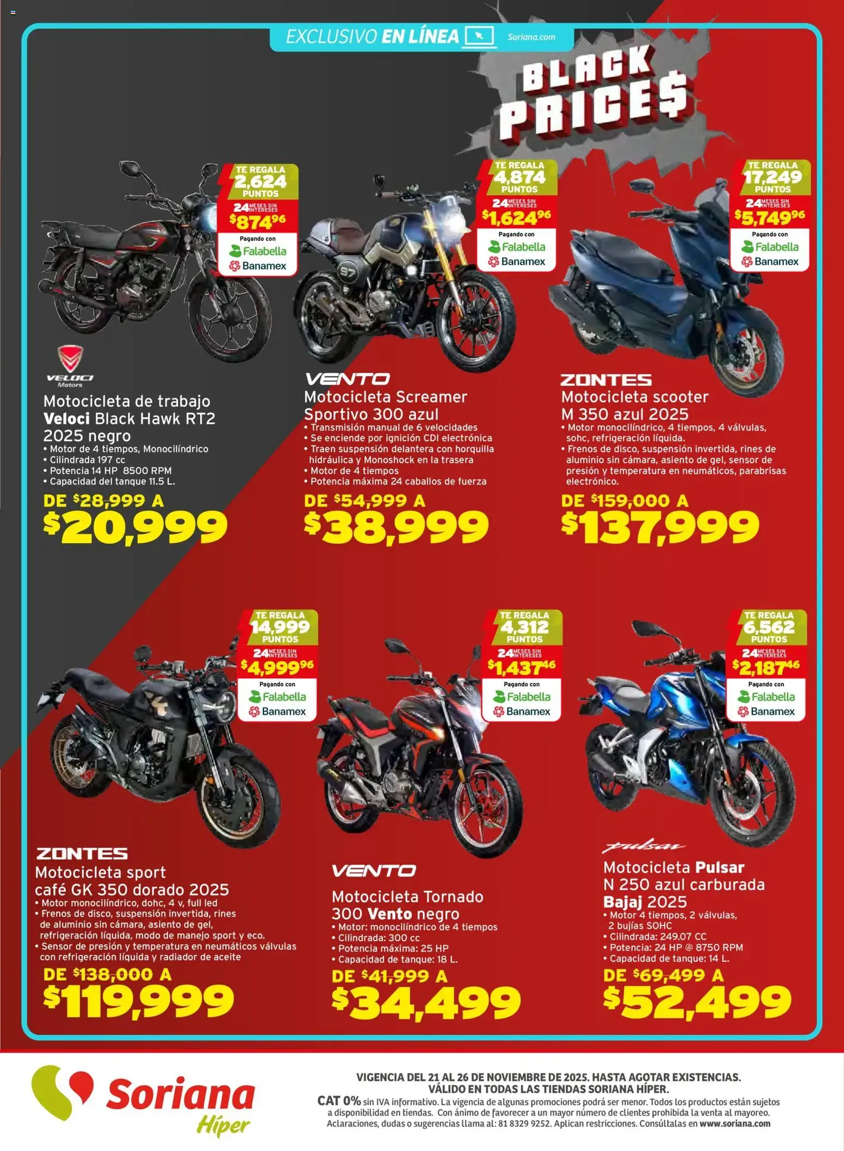 Soriana - Black Prices Híper Nacional - folleto válido desde 21/11/2025 página 26 de 26