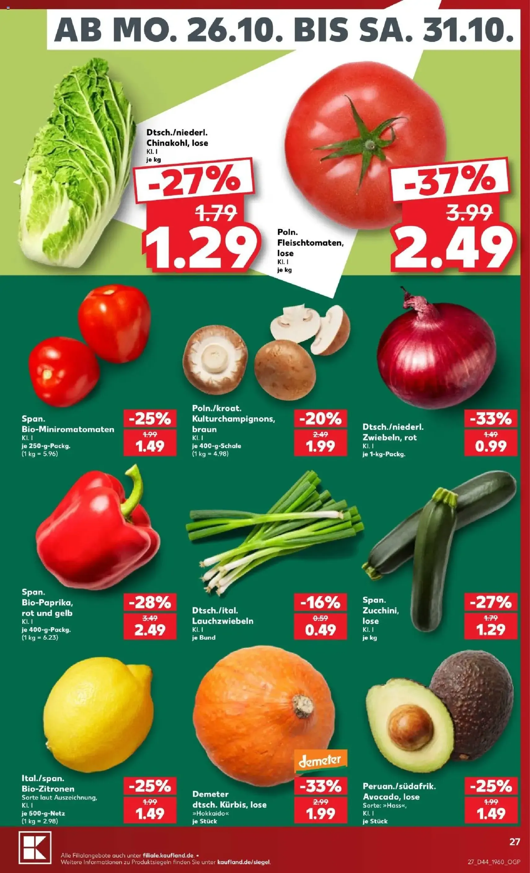 Kaufland Prospekt - Gültiger Prospekt ab 26.10.2026, Seite 27 von insgesamt 76