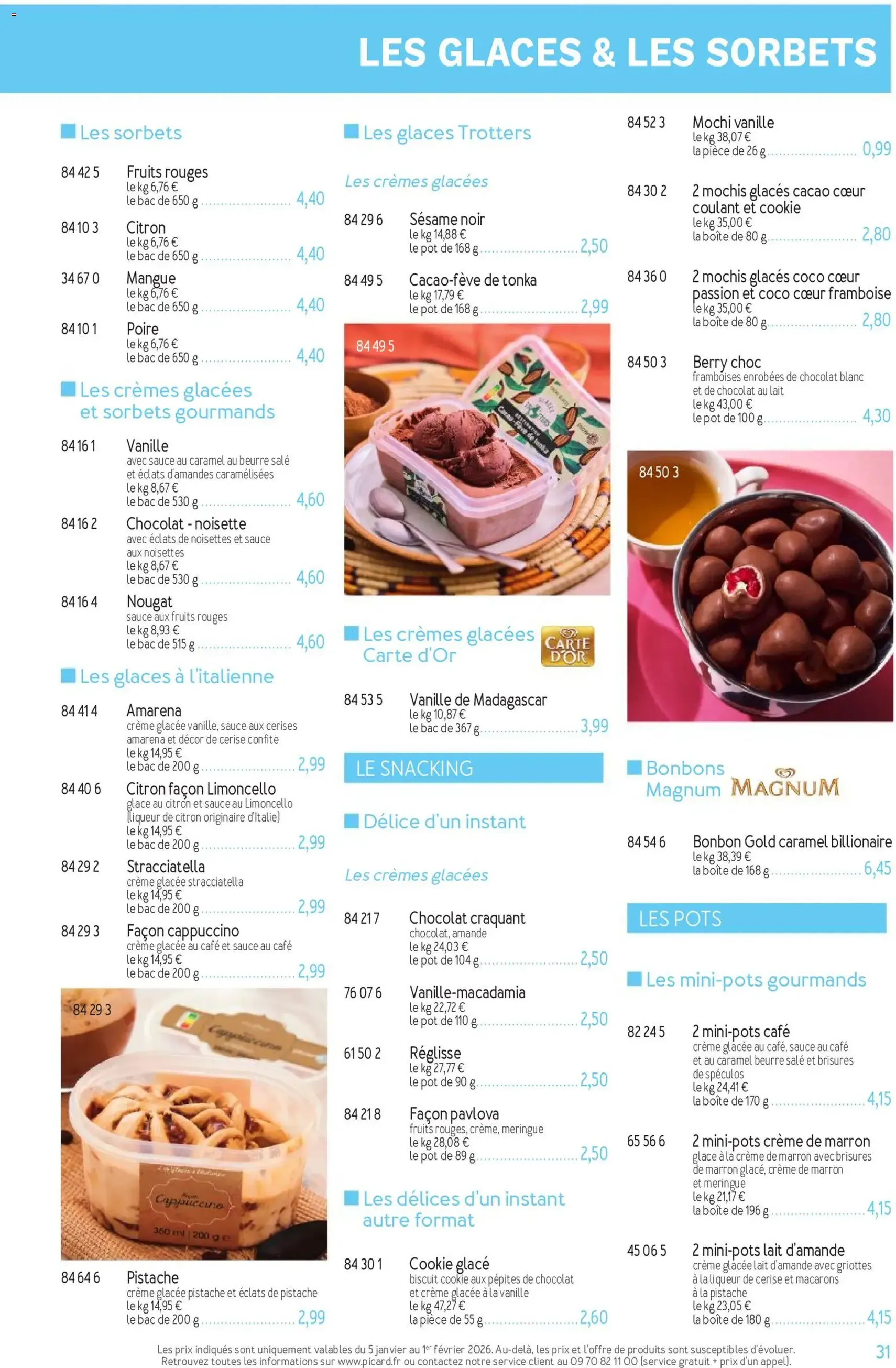 Picard catalogue - brochure valable à partir du 05/01/2026, page 31 sur 36