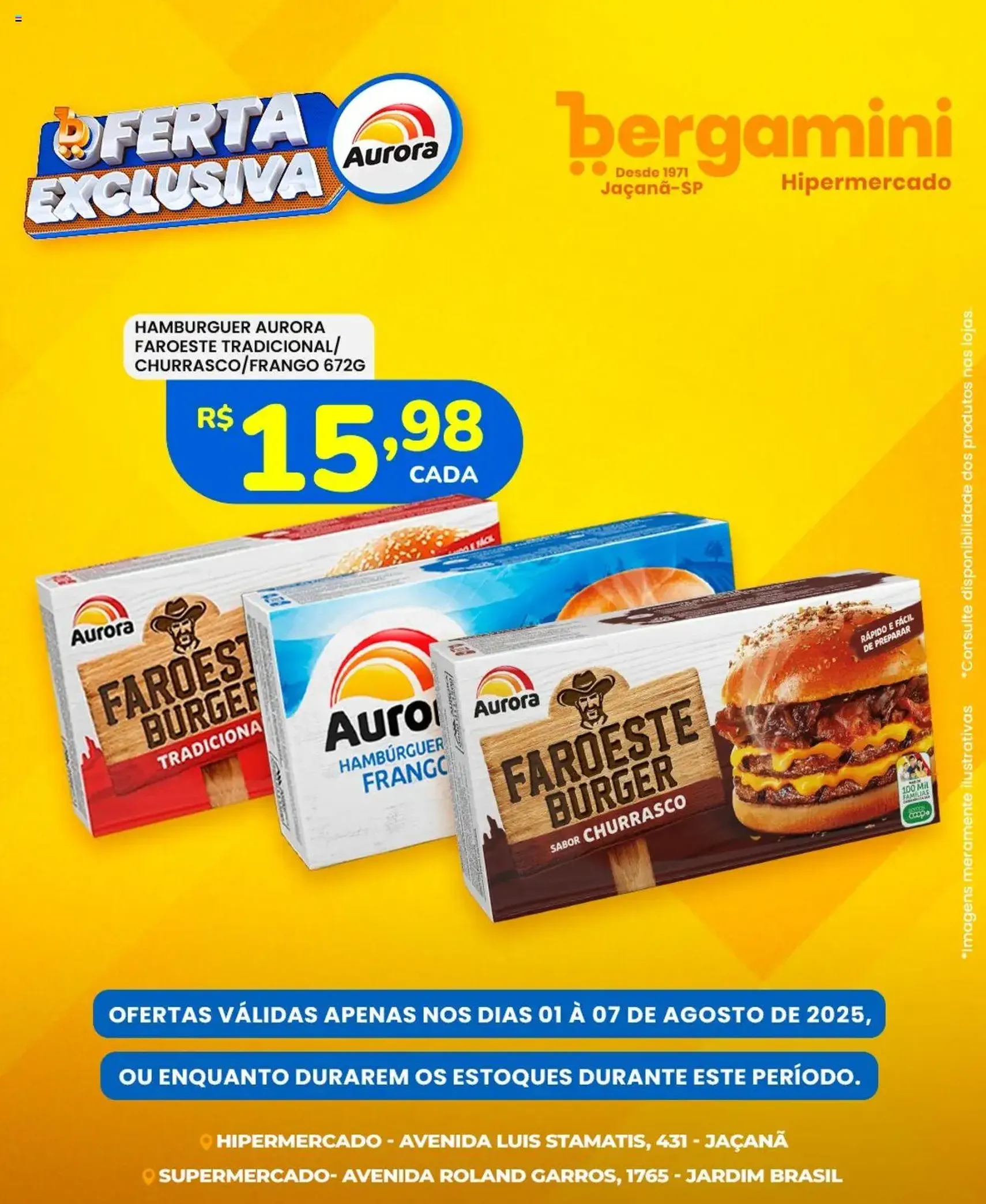 Supermercado Bergamini - Ofertas Aurora - folheto válido a partir de 01/08/2025 página 6 de 6 Supermercado Bergamini - Ofertas Aurora - folheto válido a partir de 01/08/2025 página 6 de 6