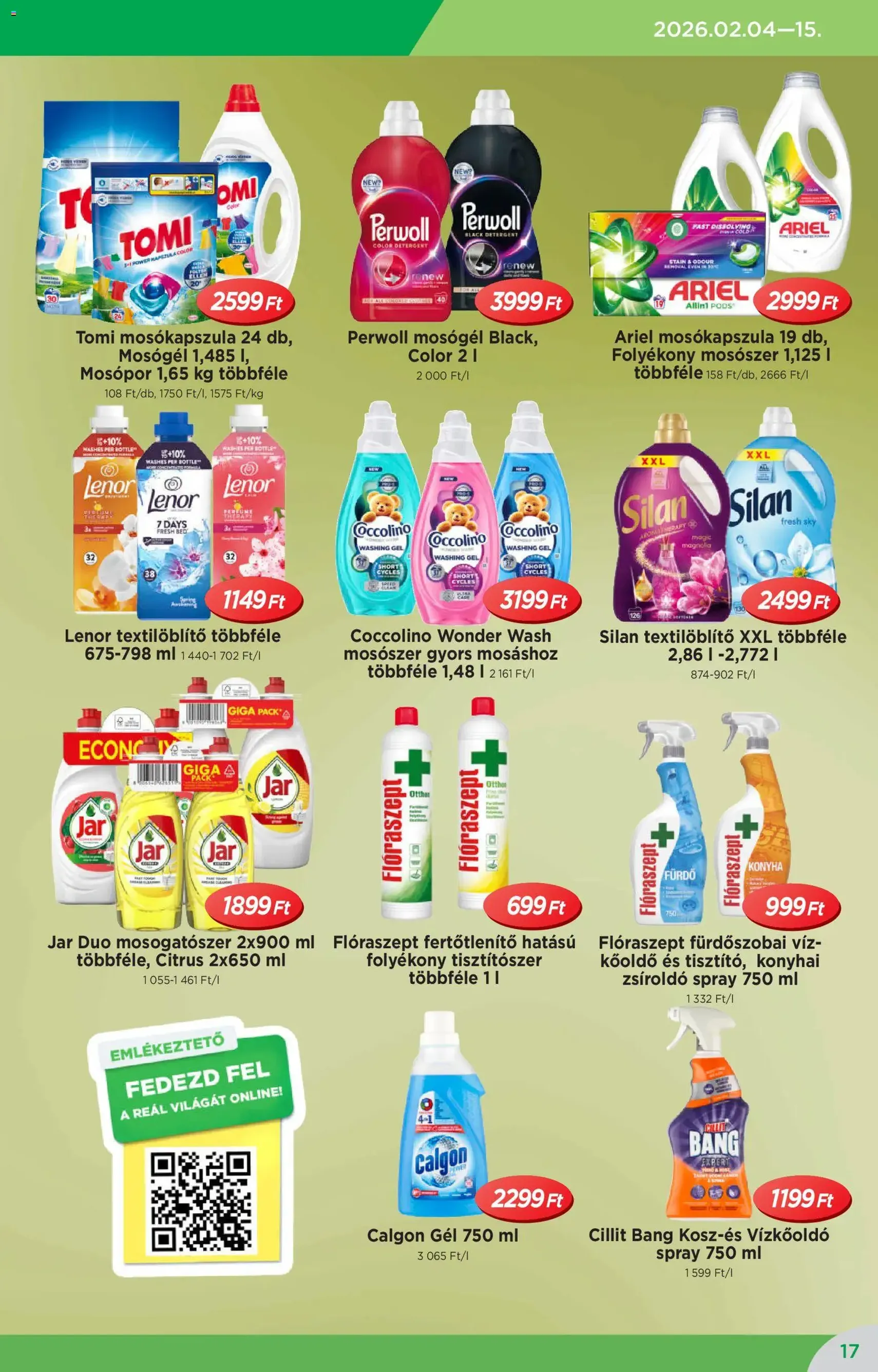 Reál Akciós újság - 2026.02.04. érvényes szórólap 17 oldal 20 oldalból